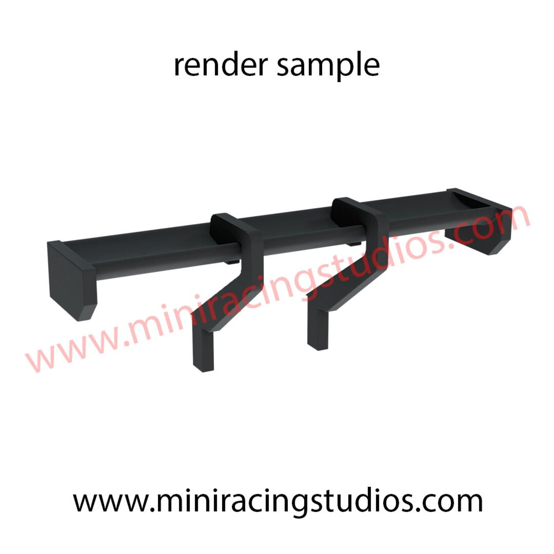Alerón 3D Audi RS3 de Scalextric en Flexible, plástico o bi-componente. - 3