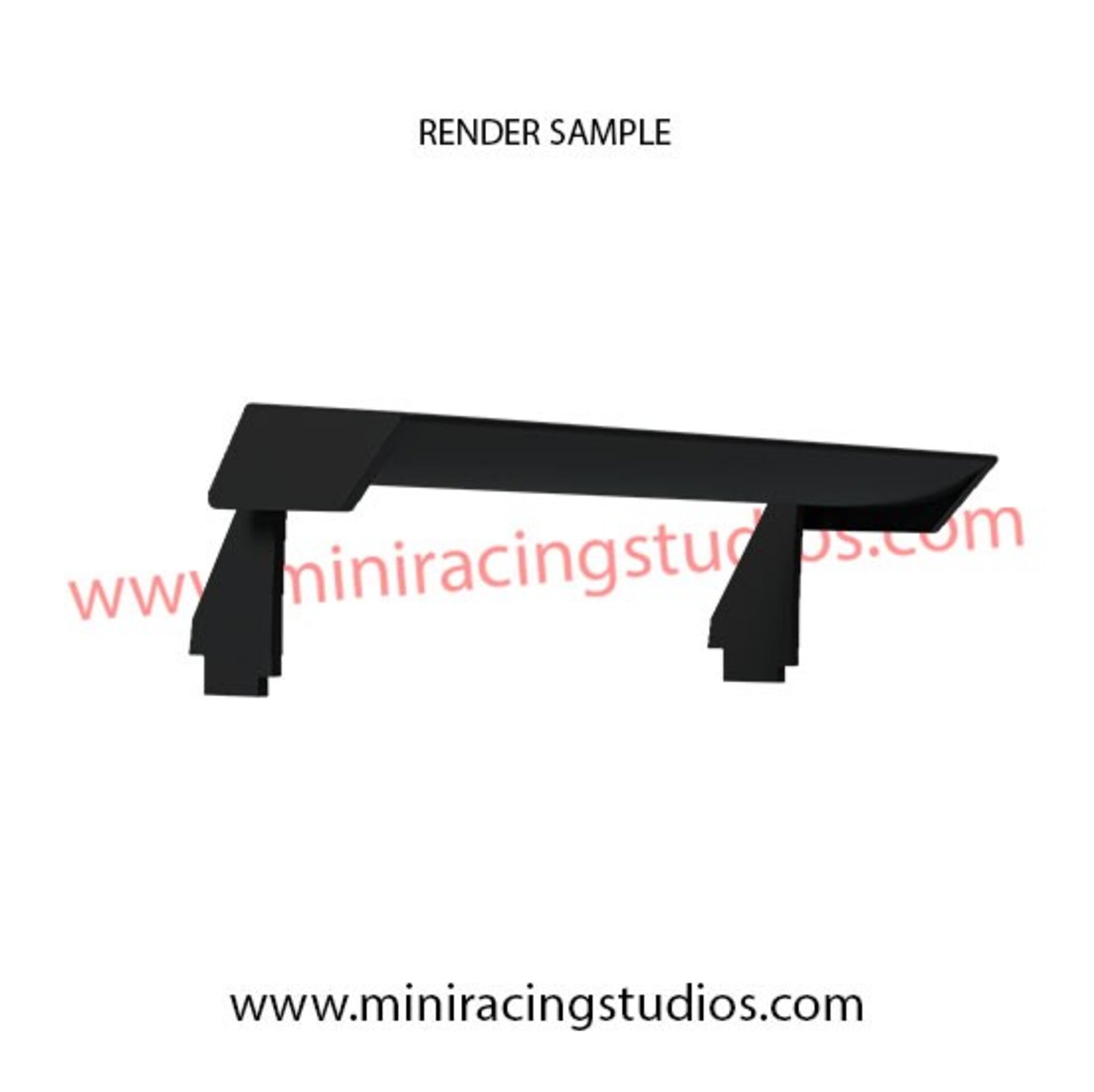 Alerón 3D para Bentley GT3 de Sideways – Flexible, Plástico o Bicomponente - 4
