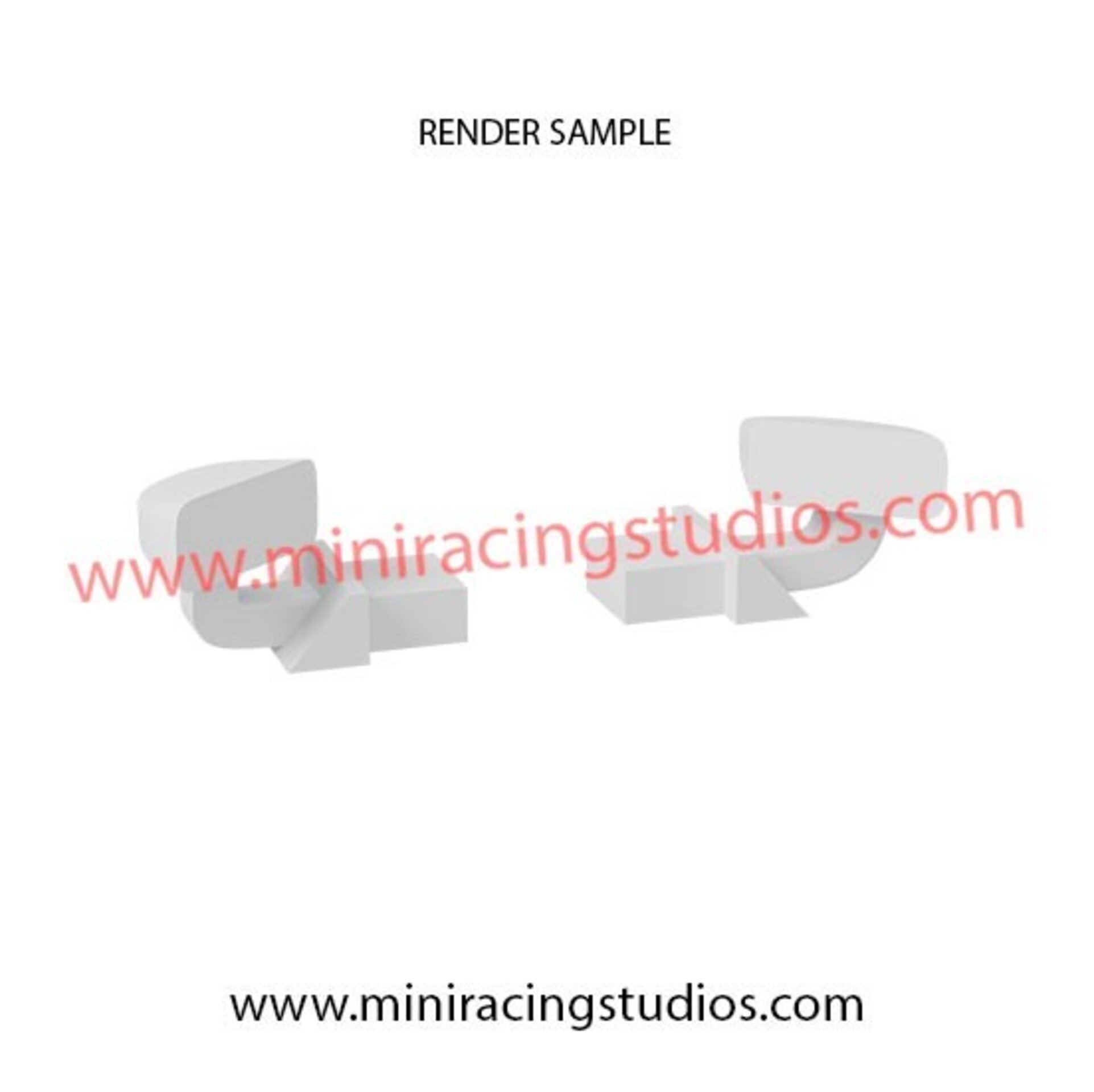 Retrovisores 3D para Audi R8 GT de SCX/SCALEXTRIC - MiniRacingStudios - 6