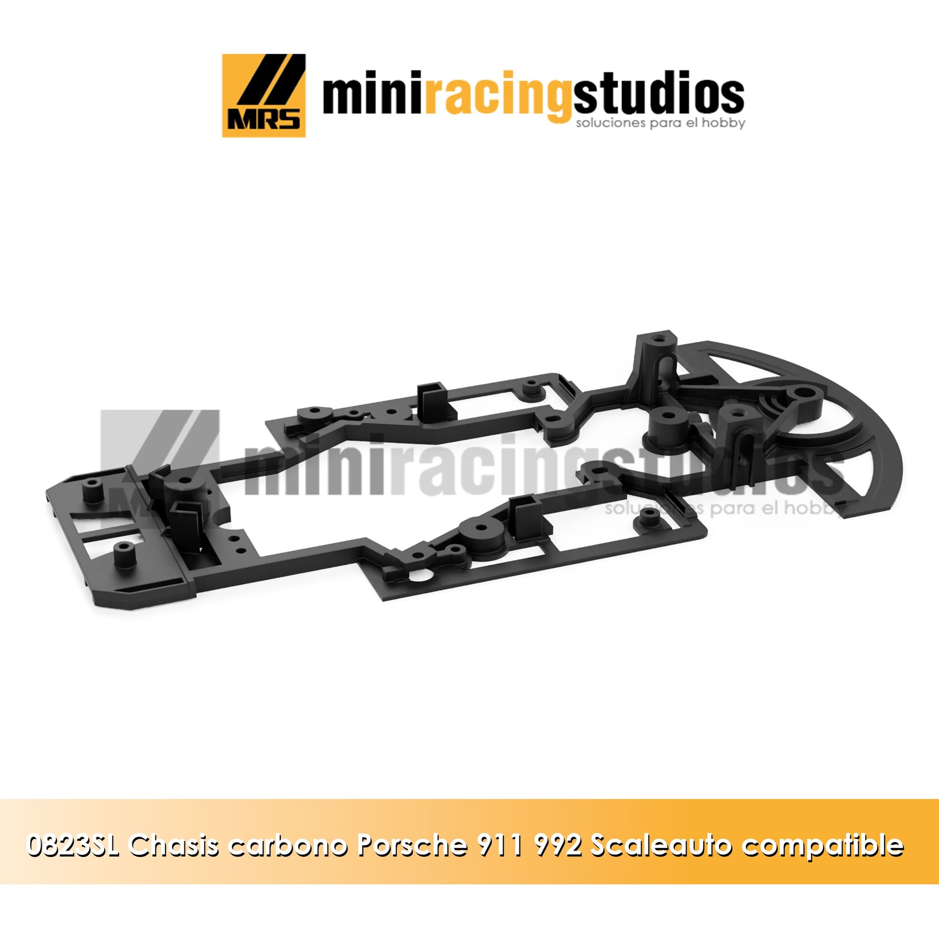 Chasis 3D Porsche 911 - 992  Scaleauto – Composite Carbono – Slot.it / RT3 - 4