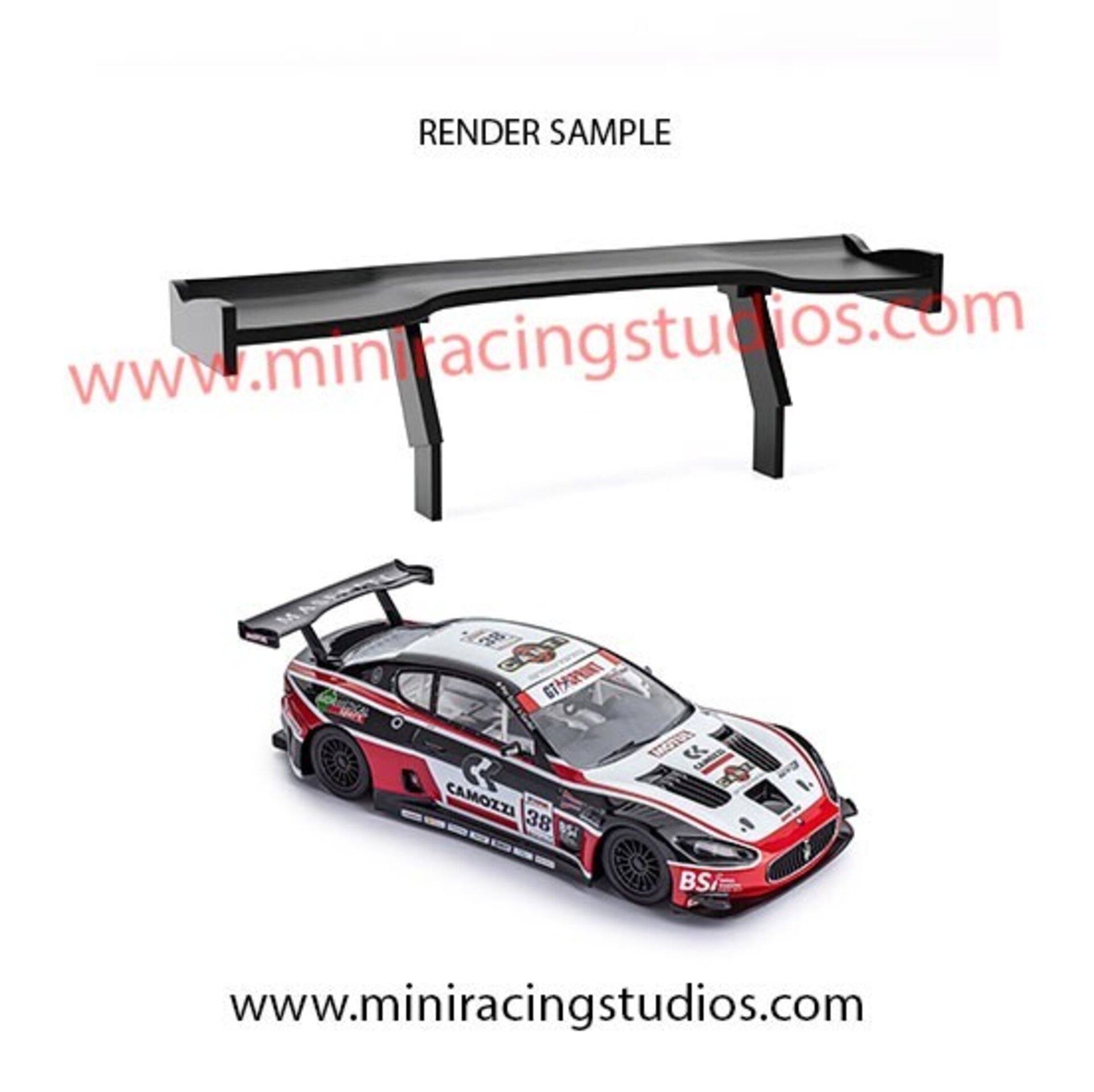 Alerón 3D para Maserati MC GT Slot.it – MiniRacingStudios - 1