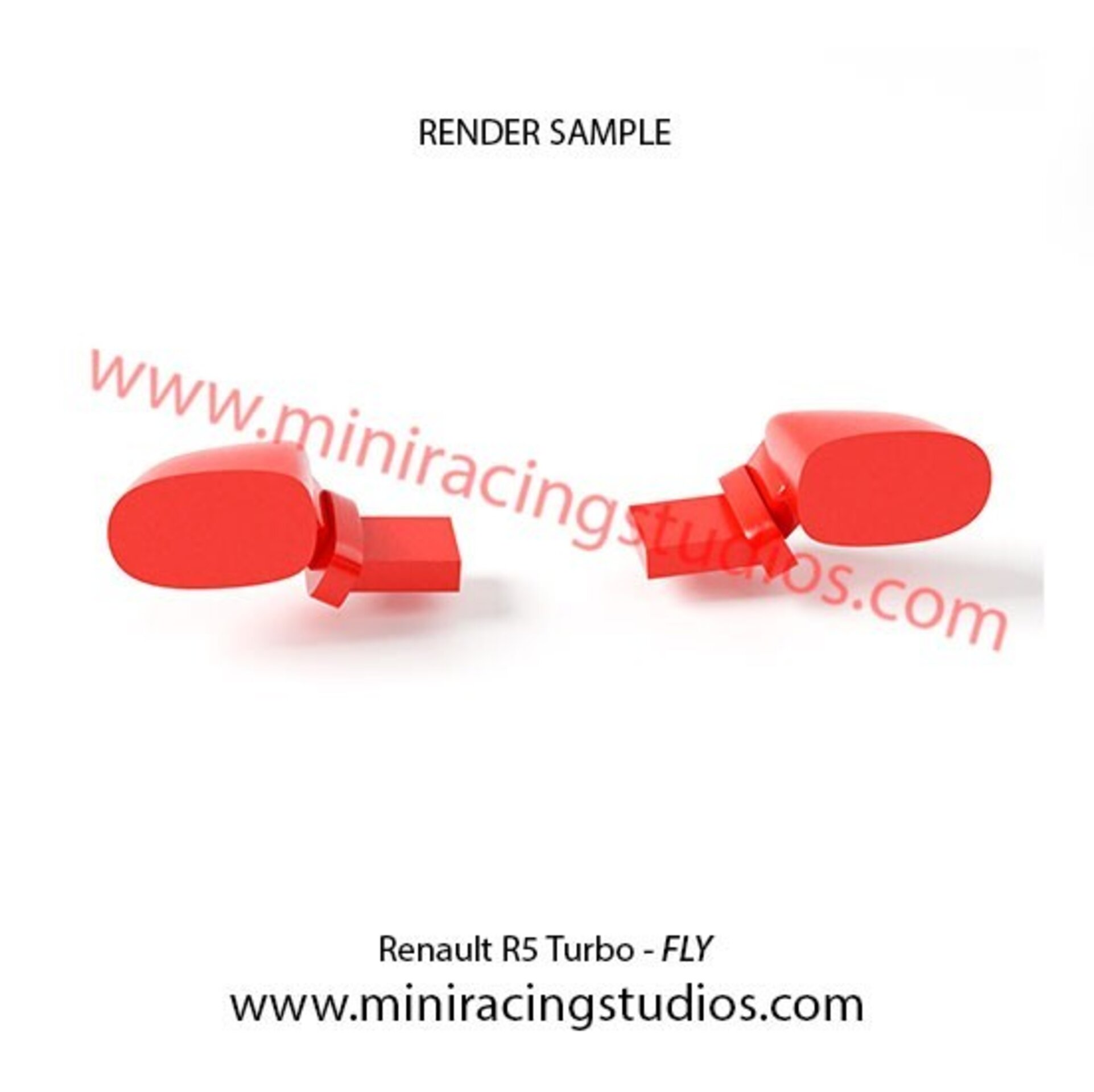 Retrovisores 3D para Renault 5 TURBO de FLY Flex o plástico – MiniRacingStudios - 8