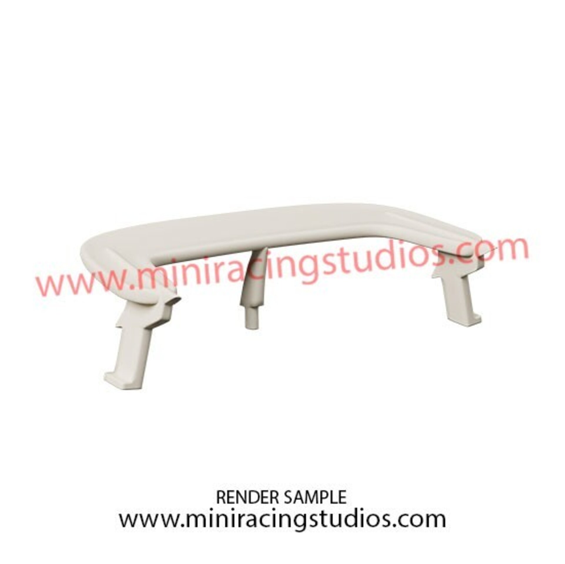 Alerón 3D para Ford Sierra Scalextric– Flexible o Plástico de MiniRacingStudios - 2