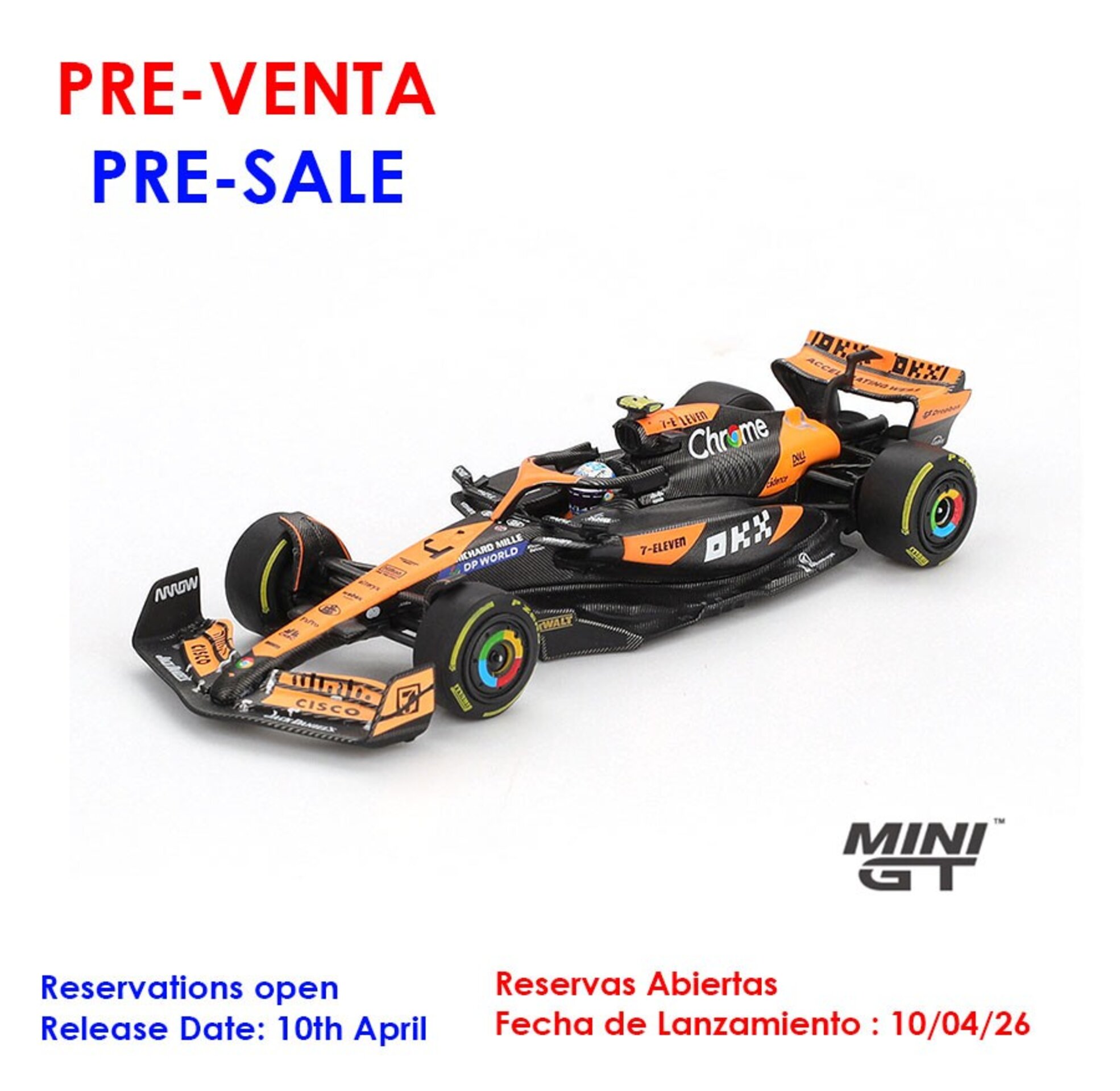 (PRE VENTA) 1:64 McLaren MCL38 #4 Lando Norris Hungarian F1 GP Winner 2024 – Min - 1