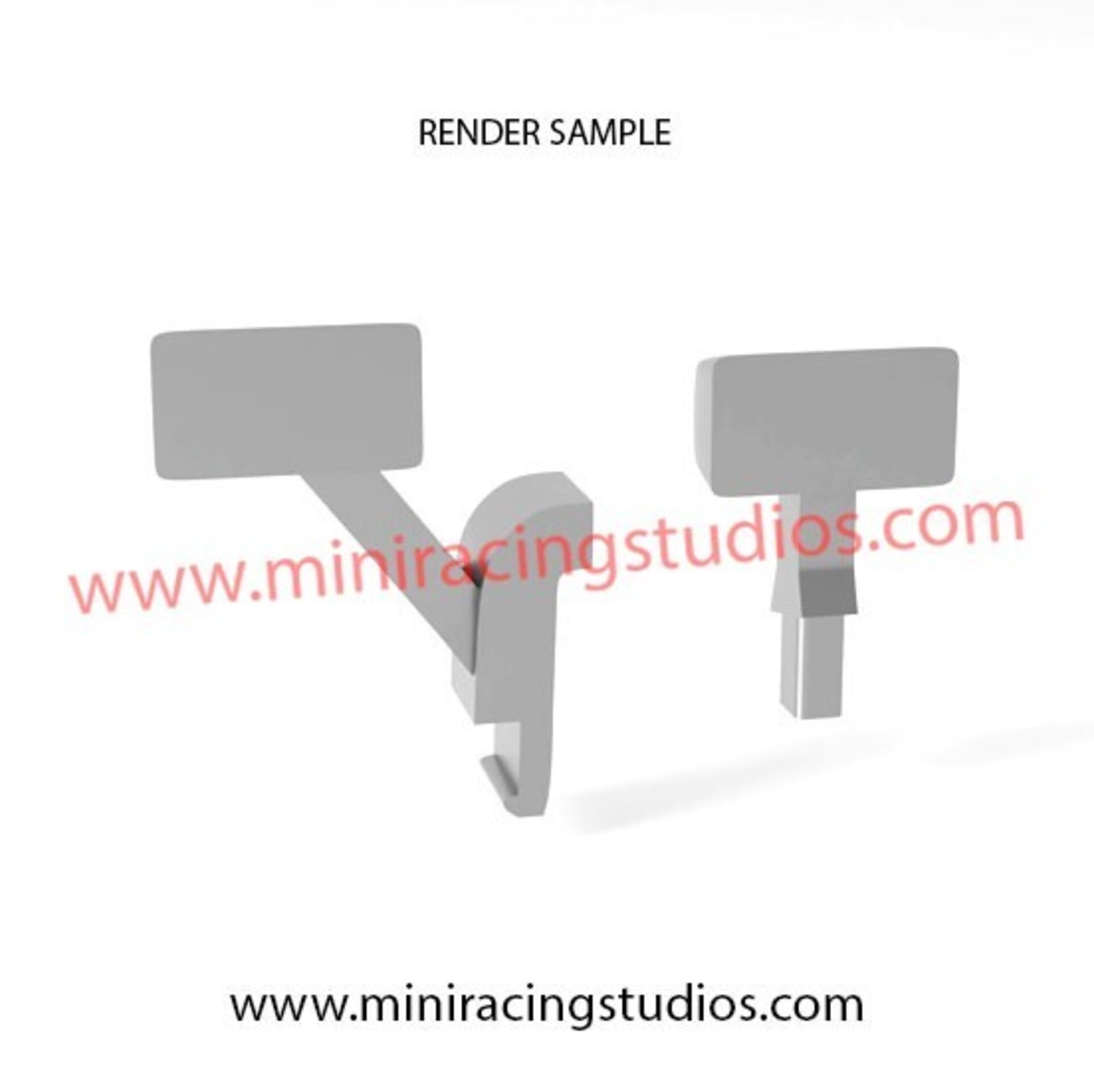 Retrovisores 3D Audi R8 LM de Scalextric / SCX - Flexible o Plástico - 5