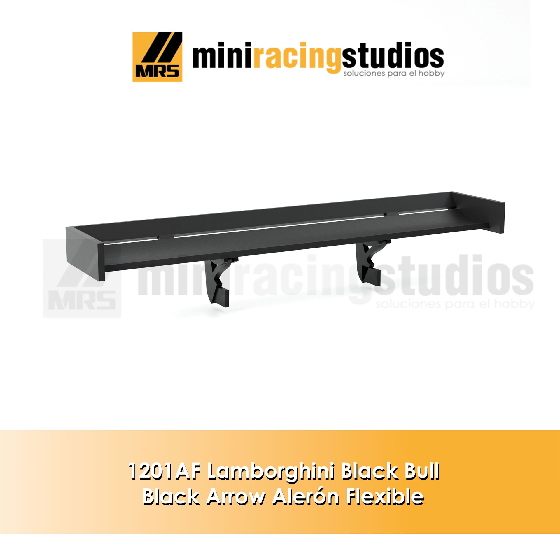 Alerón 3D para Lamborghini Murciélago Black Arrow Flexible, Plástico o BICOMP, - 2