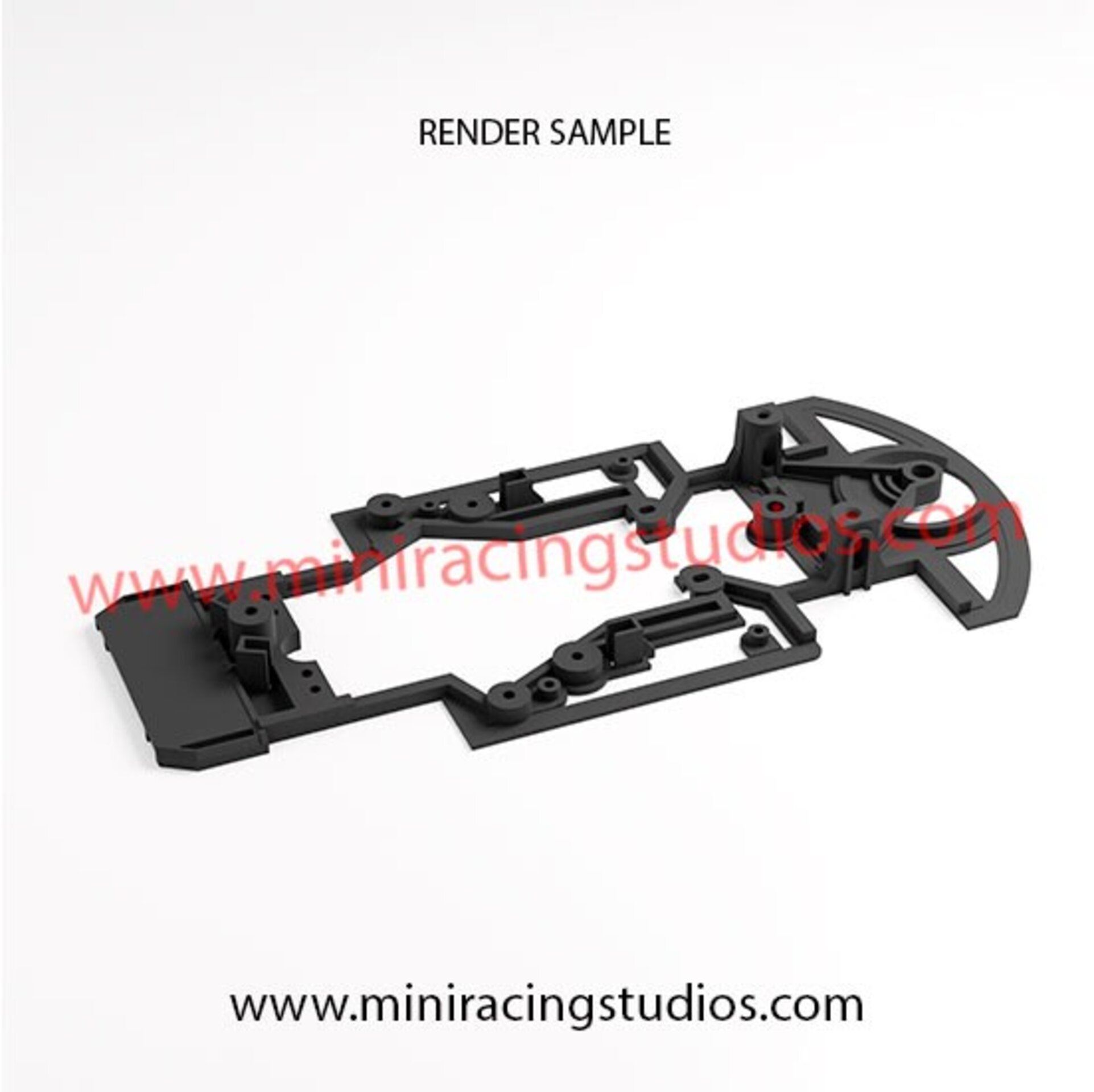 Chasis 3D Porsche 911 - 992  Scaleauto – Composite Carbono – Slot.it / RT3 - 3