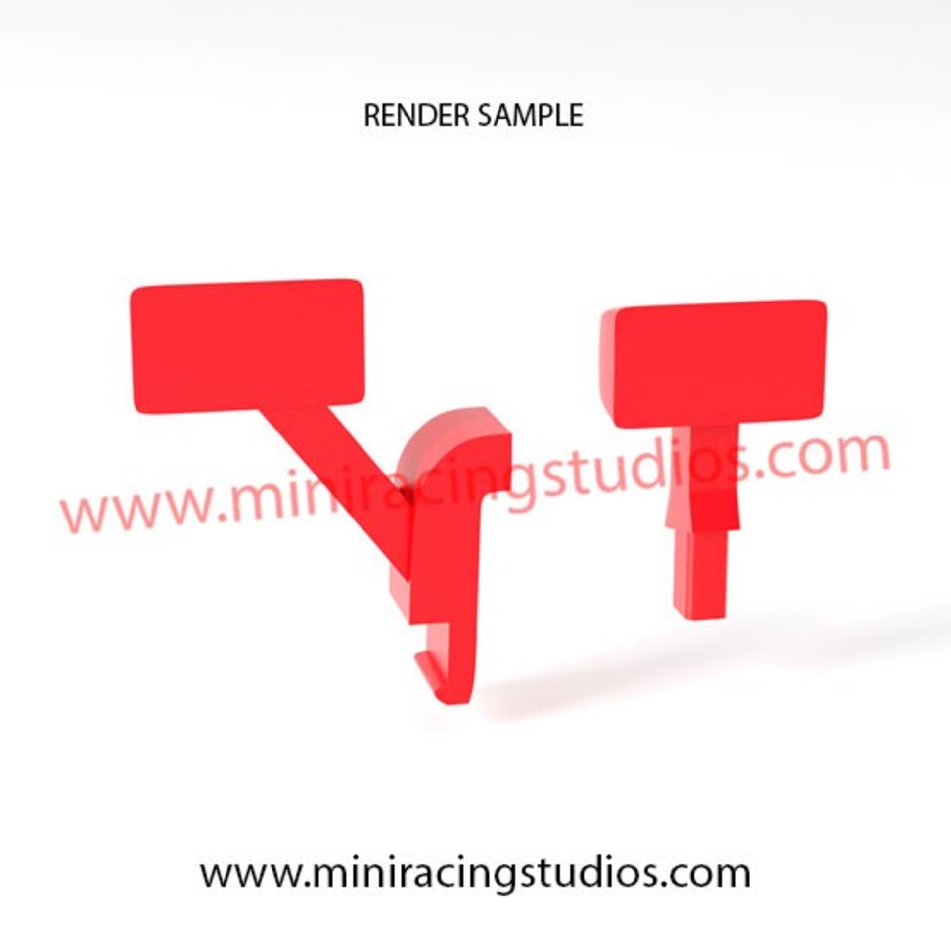 Retrovisores 3D Audi R8 LM de Scalextric / SCX - Flexible o Plástico - 2