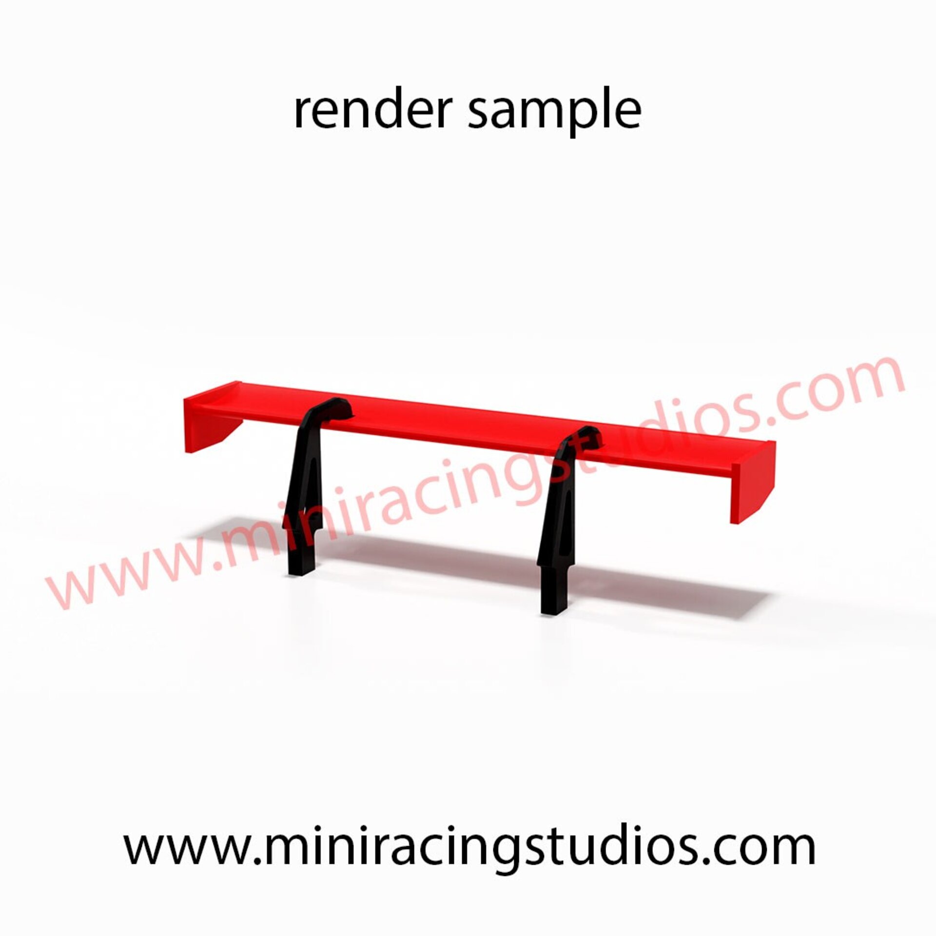 Alerón 3D AUDI R8 LMS GT  SCX / SCALEXTRIC - Flexible, Plástico o bicomponente - 6