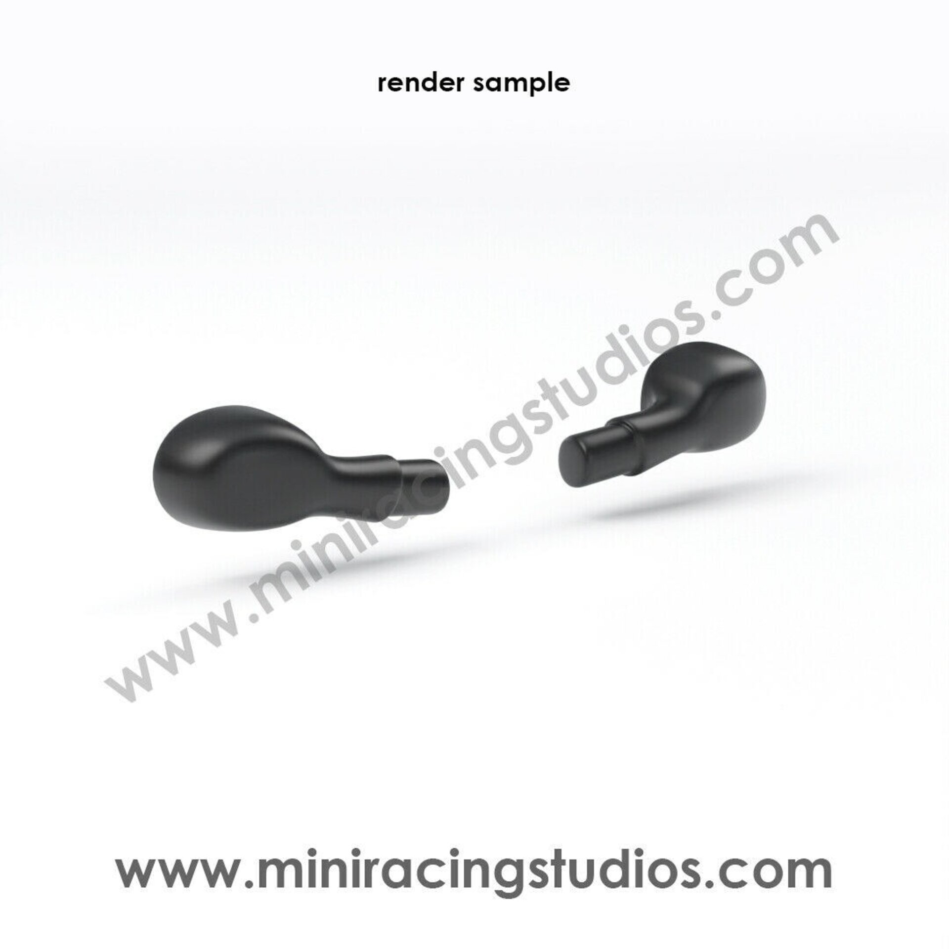 Retrovisores 3D Renault Megane Rally de Scalextric SCX  Flexible o Plástico - 4