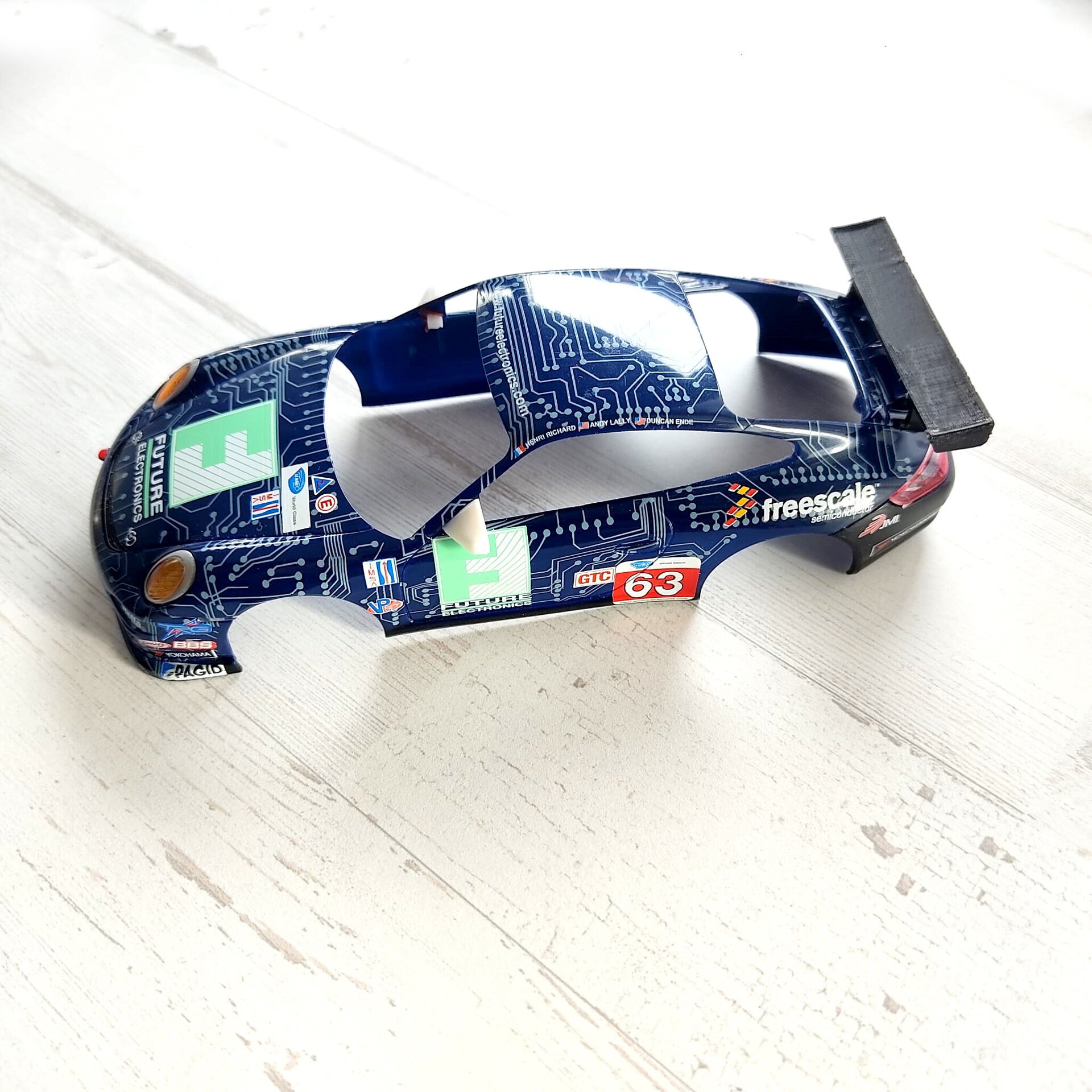 Alerón 3D Porsche 911 GT3  SCX / SCALEXTRIC - Flexible o Plástico - 3