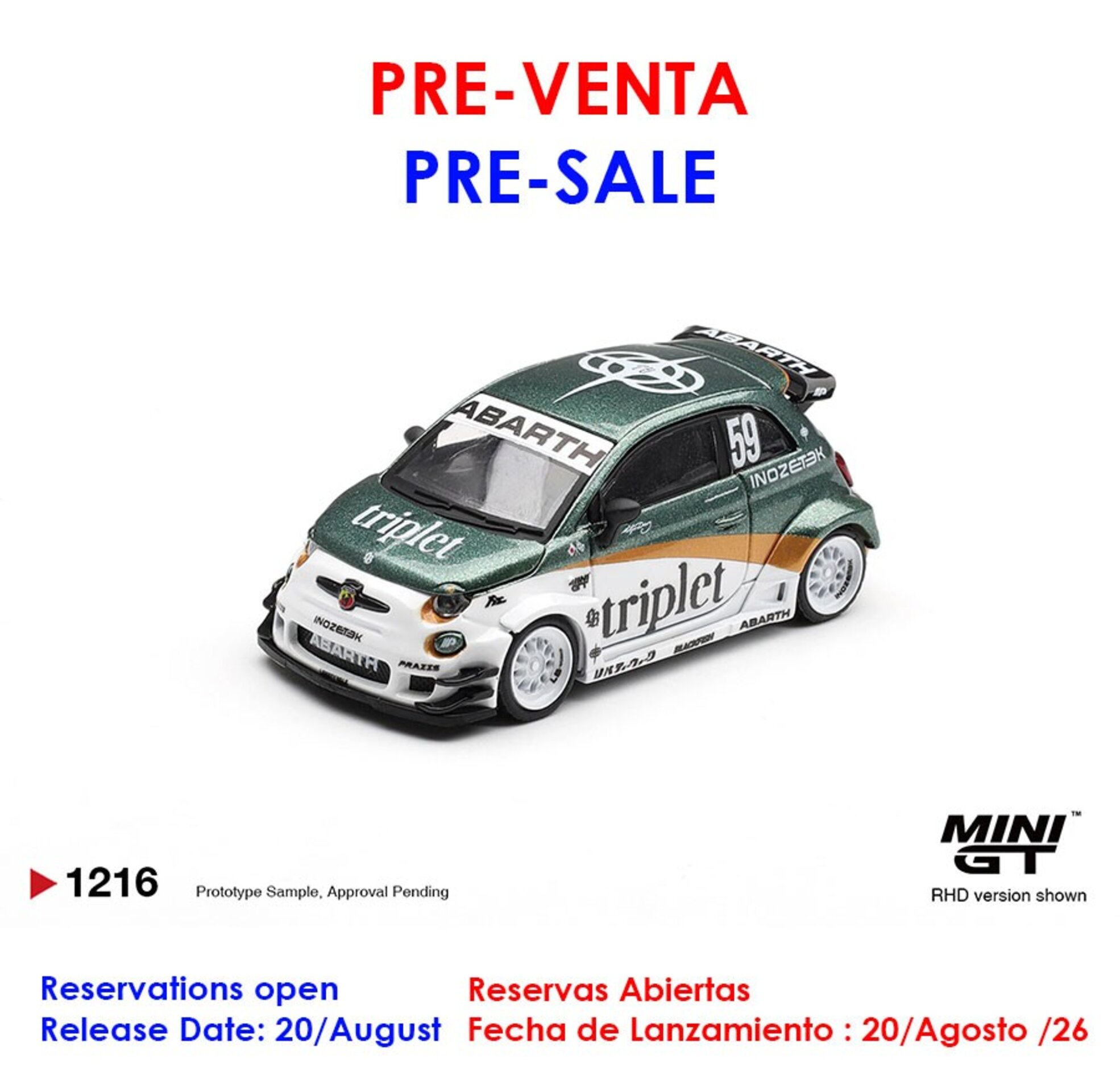 (PRE VENTA)1:64 FIAT 595 ABARTH LB-WORKS TY EDITION 2026 - 1