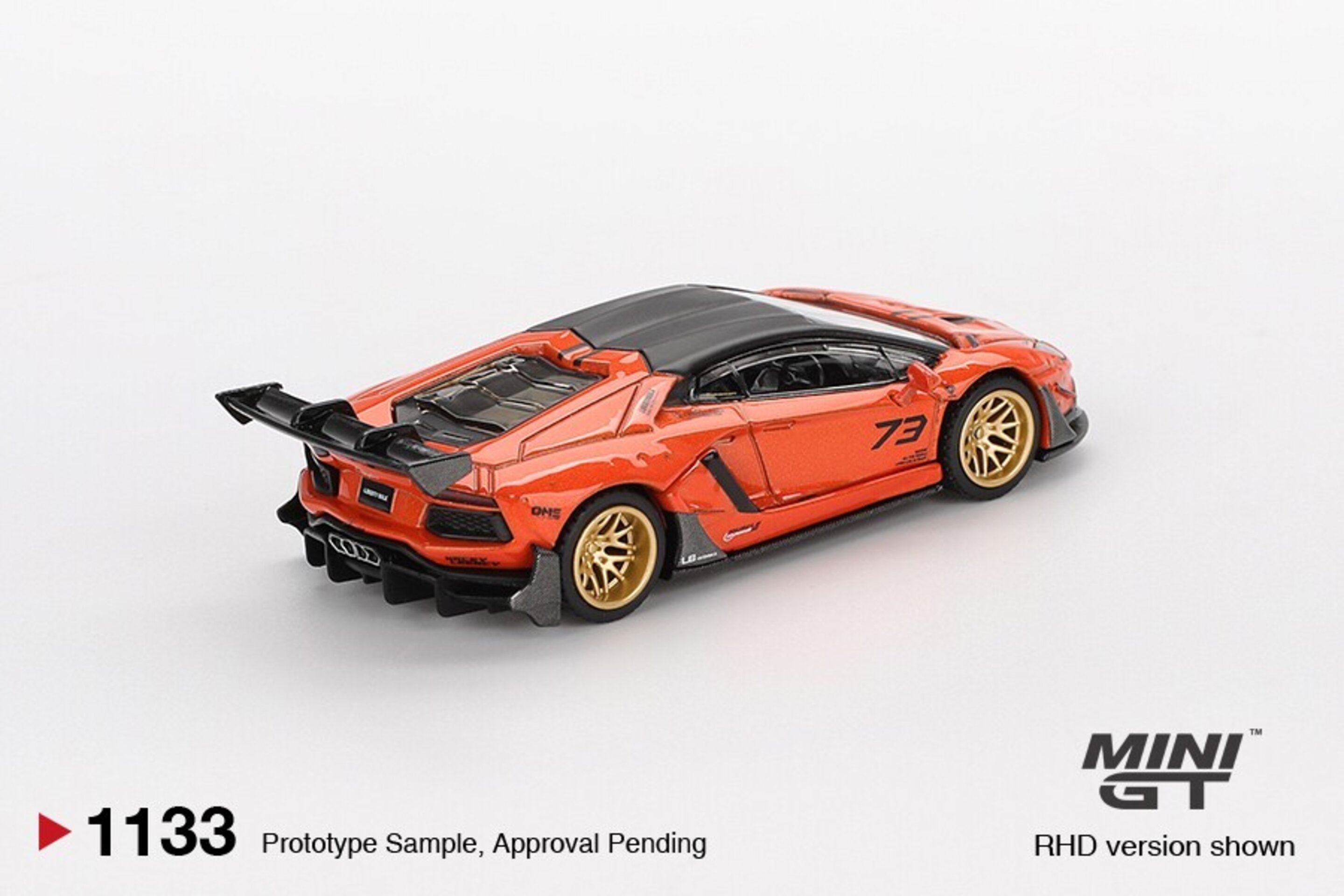(PRE VENTA) Mini GT 1:64 Lamborghini Aventador LB-Works Limited Edition Orange - 2