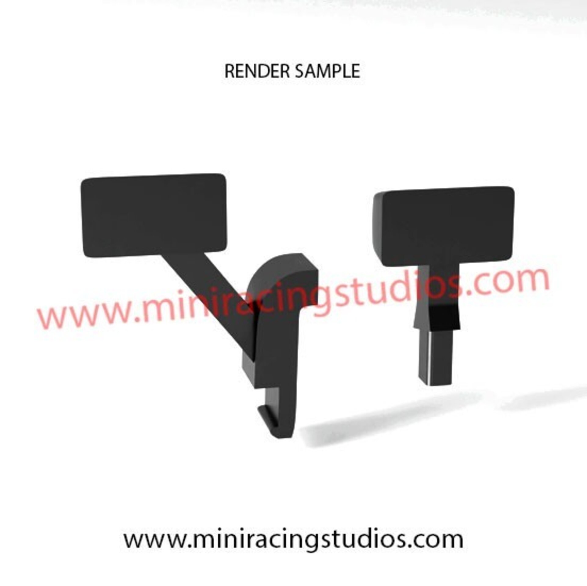 Retrovisores 3D Audi R8 LM de Scalextric / SCX - Flexible o Plástico - 4