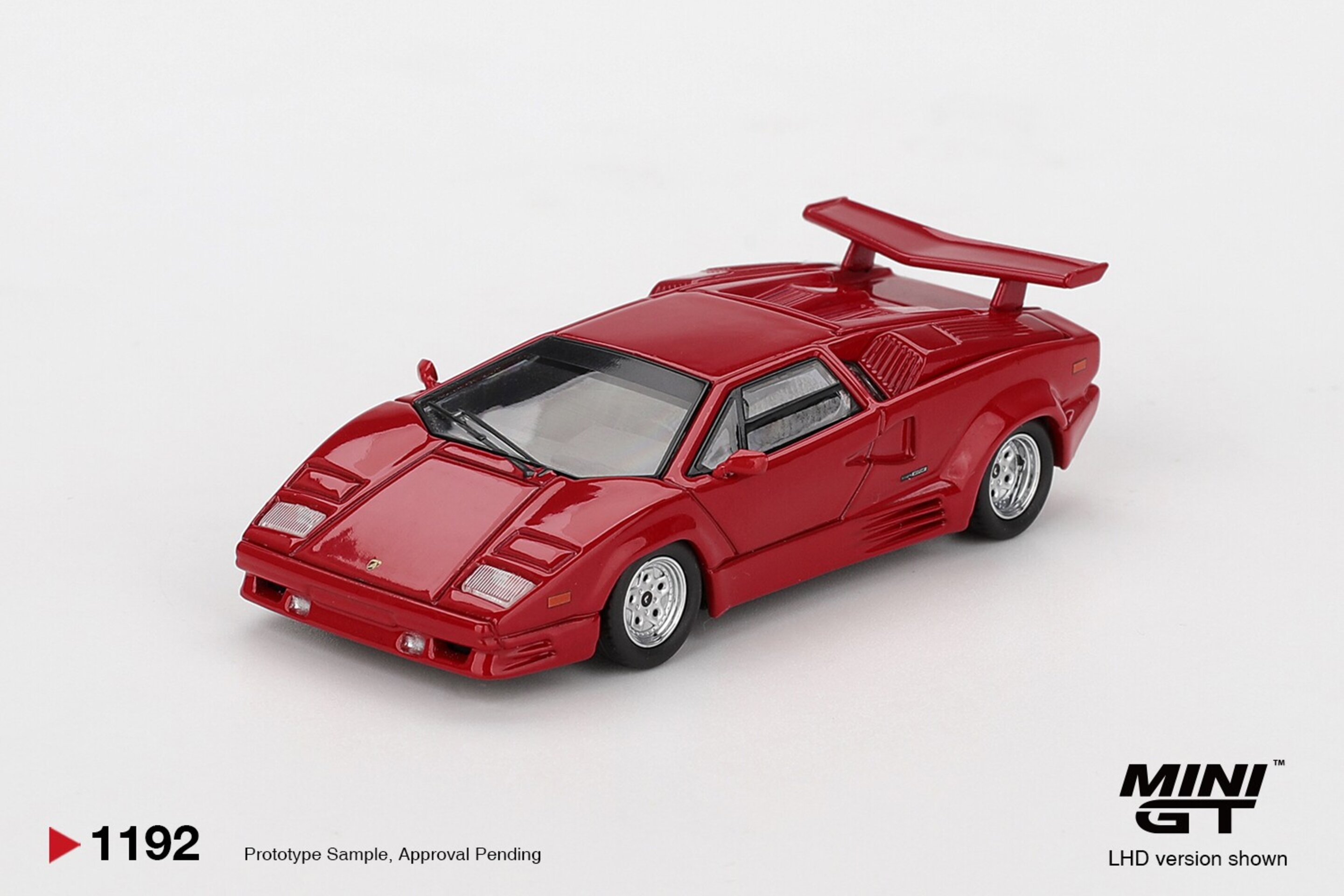 (PRE VENTA) 1:64 LAMBORGHINI COUNTACH 25TH ANNIVERSARY RED 1988 Mini GT - 2