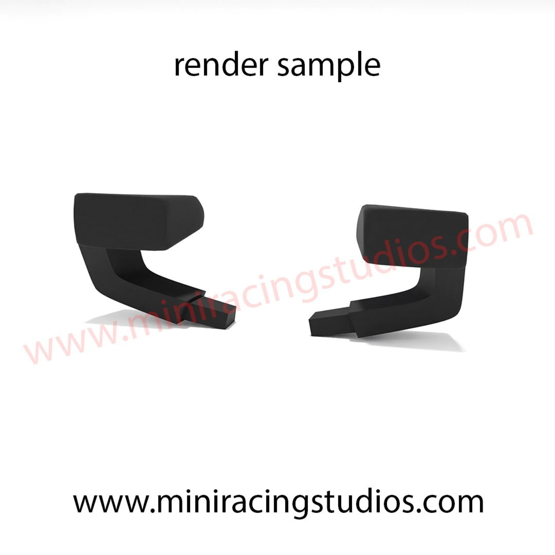 Retrovisores 3D para el Audi RS8 GT3 de Slot.it en Flexible o plástico  - 3