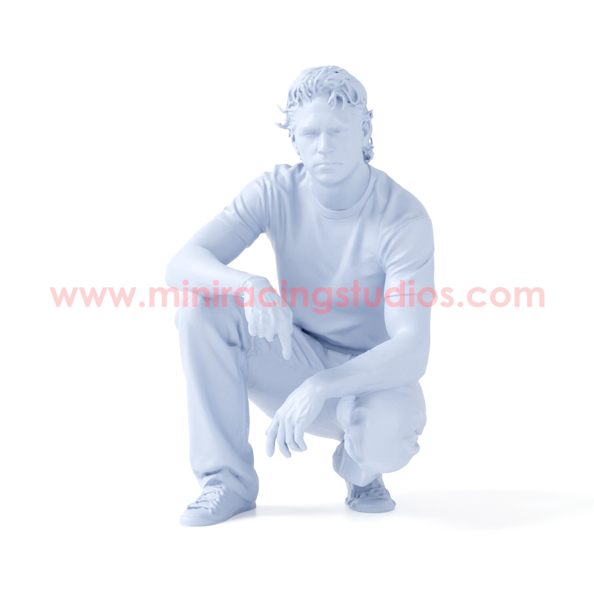 Figura Paul Walker 2 - 1:64 sin pintar en Resina – MiniRacing64 - 2
