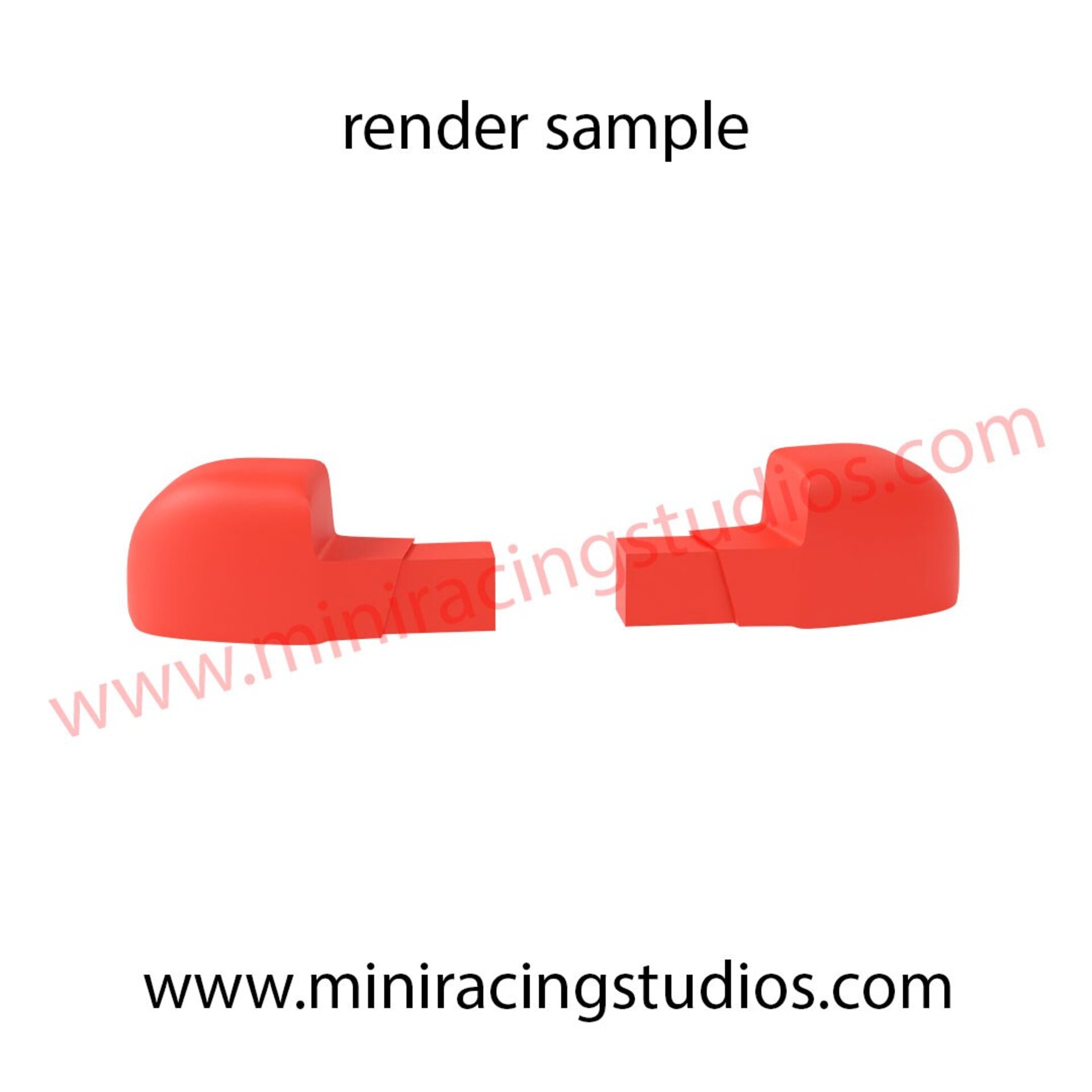 Retrovisores 3D para Seat León MK1 de Scalextric/SCX – MiniRacingStudios - 7