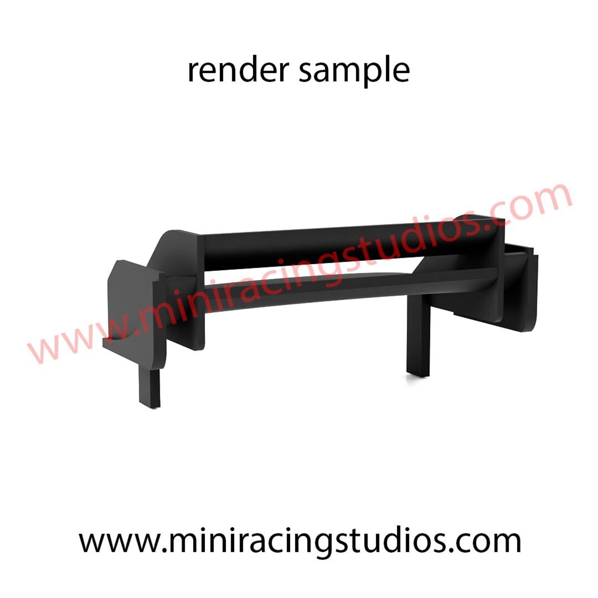Alerón 3D  para el Ford PUMA SCX / SCALEXTRIC - Flexible o Plástico - 2