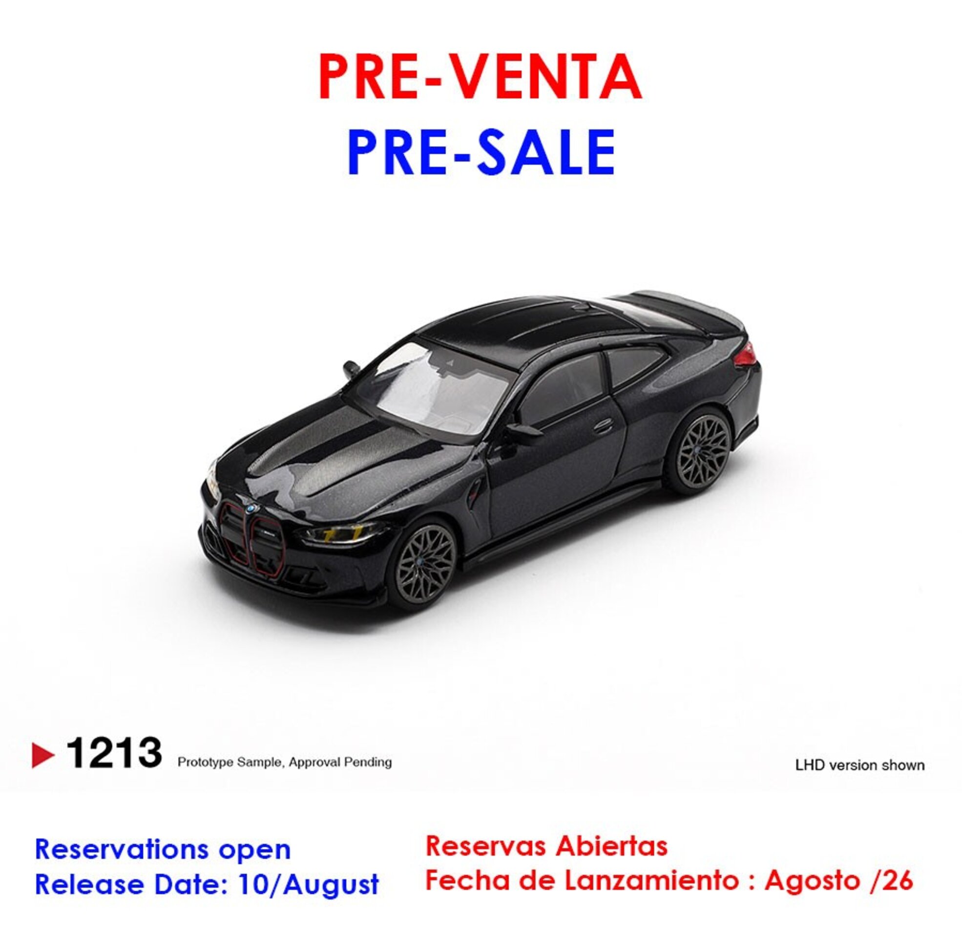 (PRE VENTA) 1:64 BMW M4 (G82) CS BLACK SAPPHIRE 2025 Mini GT - 1