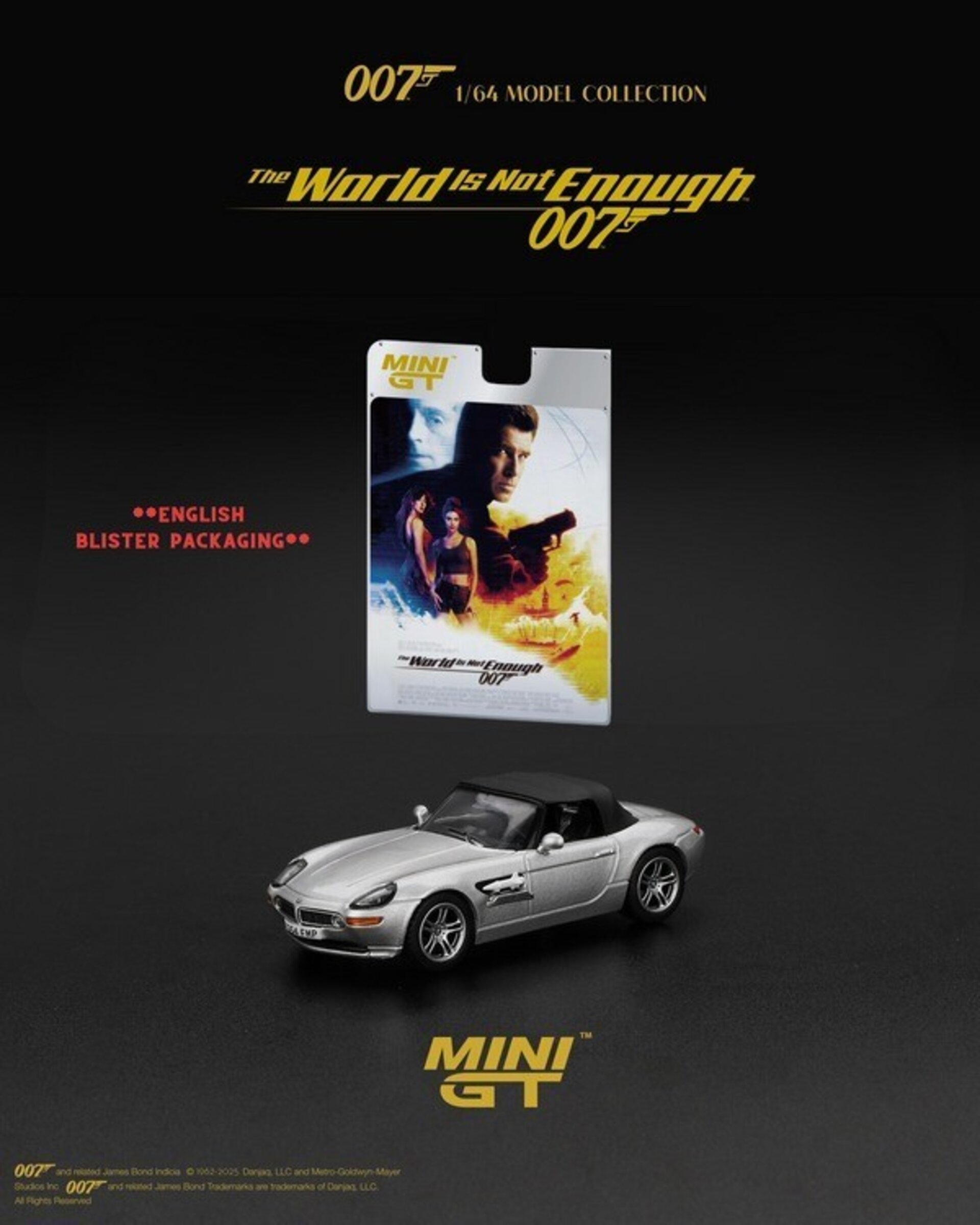 MGT00906-007 Mini GT 1:64 BMW Z8 – The World Is Not Enough 1999 (English) - 1