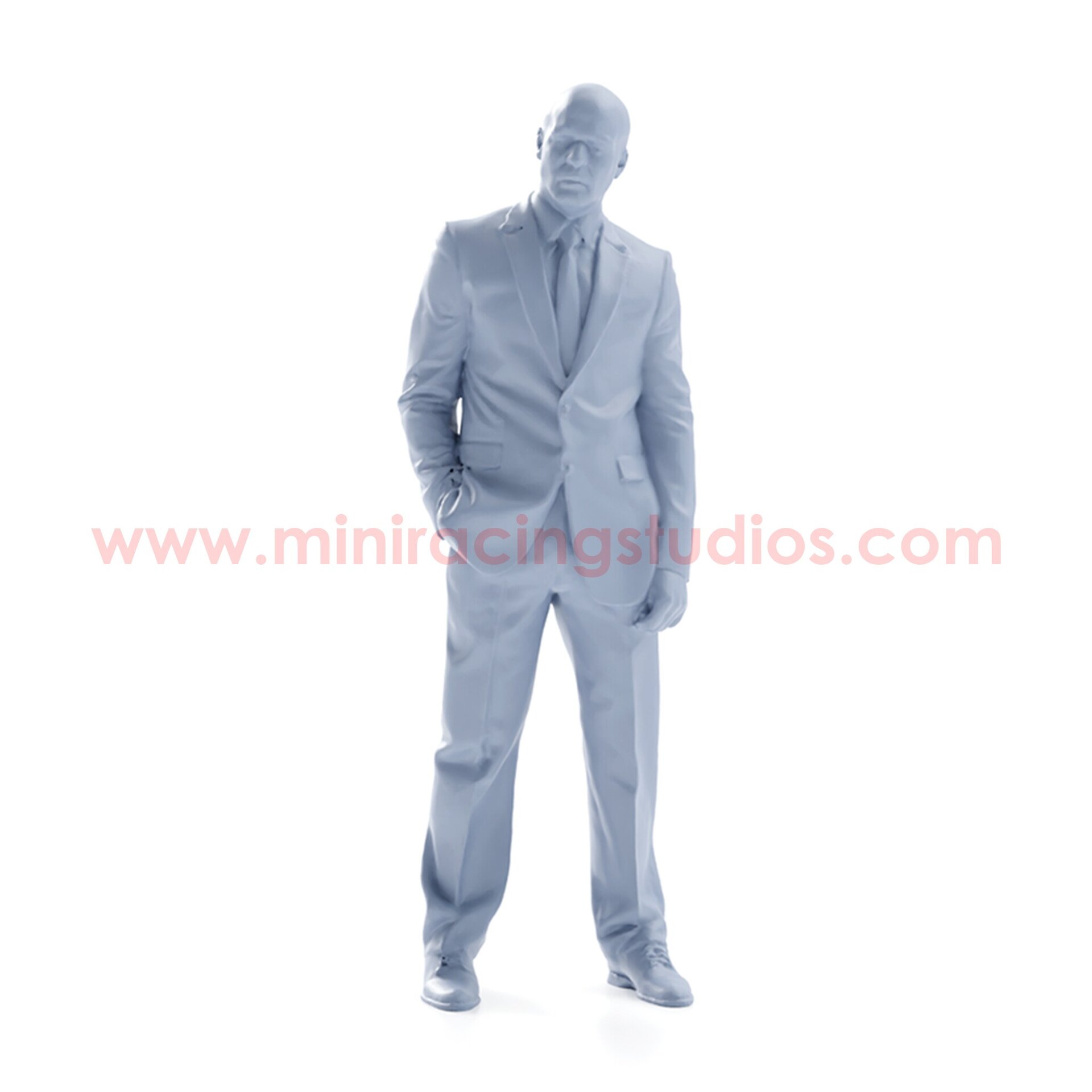 Figura Frank Martin Transporter 1/64 en Resina sin Pintar | MiniRacing64 - 2