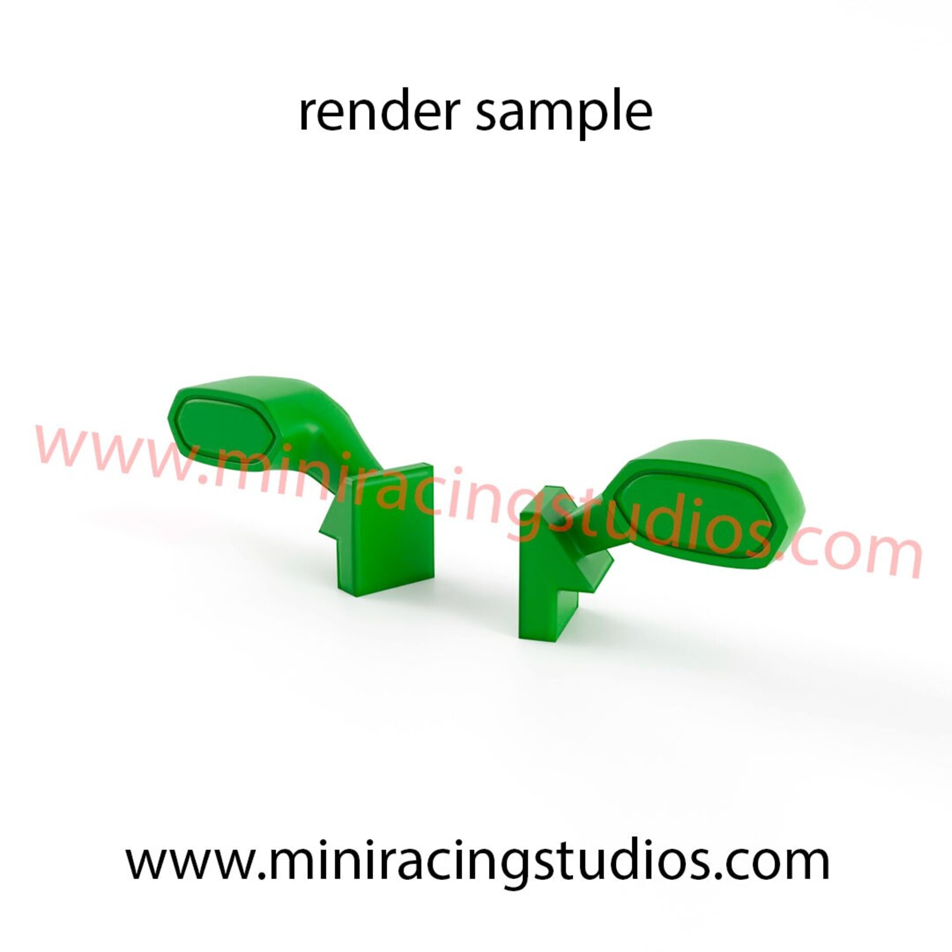 Retrovisores 3D AUDI RS5  DTM SCX / SCALEXTRIC - Flexible o Plástico - 3
