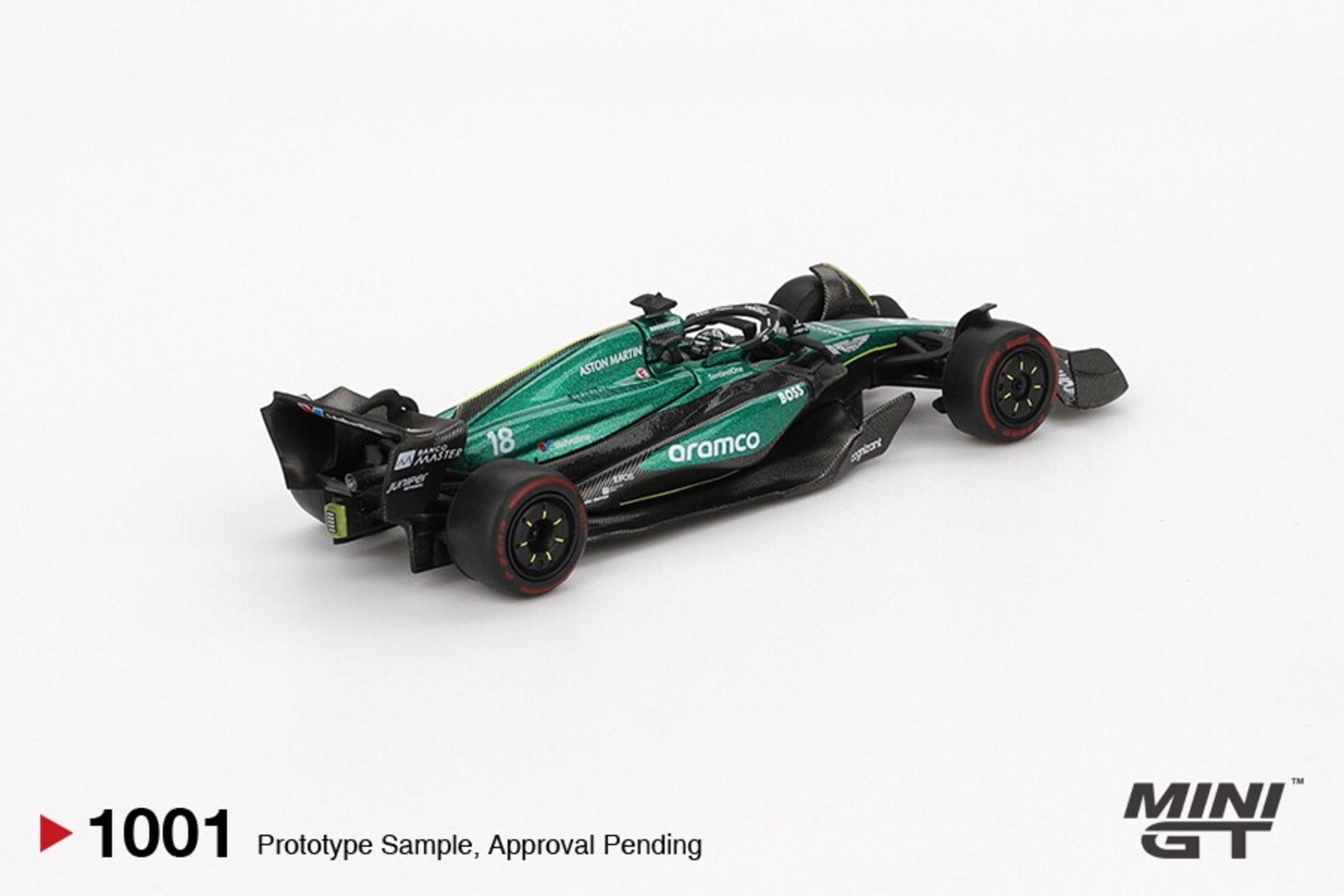 Aston Martin AMR24 #18 Lance Stroll GP Bahréin 2024 Mini GT 1/64( PRE VENTA ) - 3