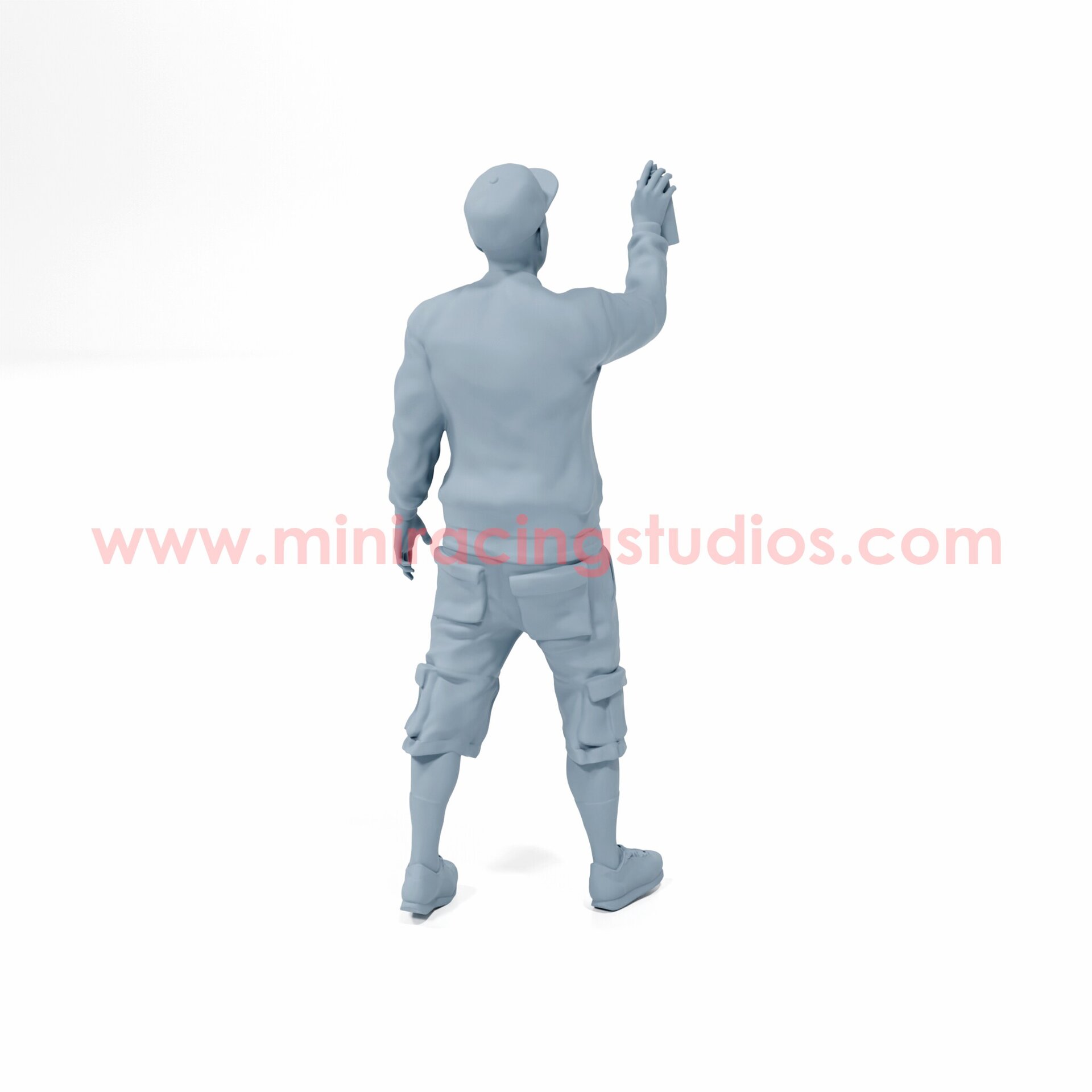 Figura 3D Artista Urbano de Graffitis 1:64 en Resina – MiniRacing64 - 3