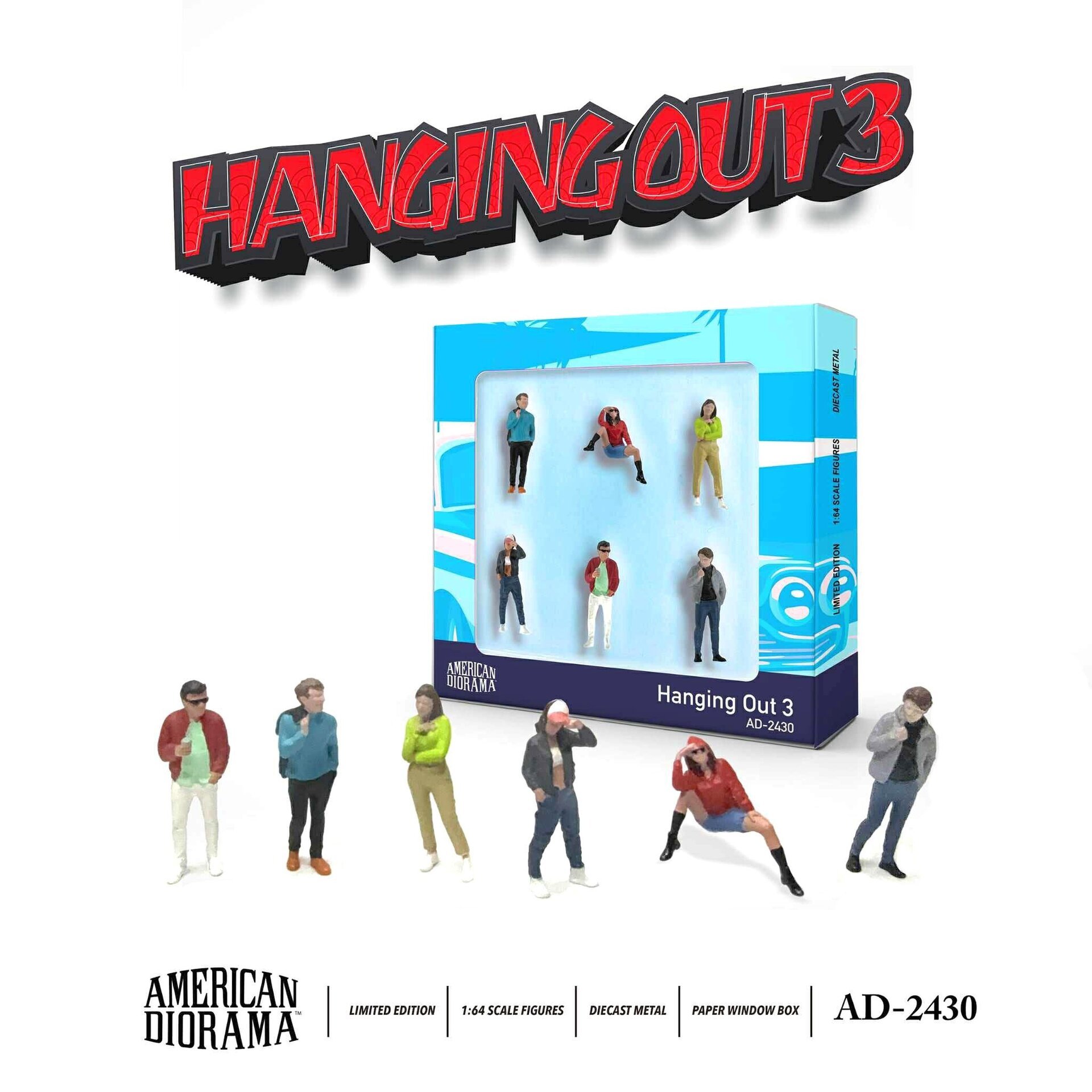 (PRE VENTA) American Diorama 1:64 Figure Set: Hanging Out 3 - 2