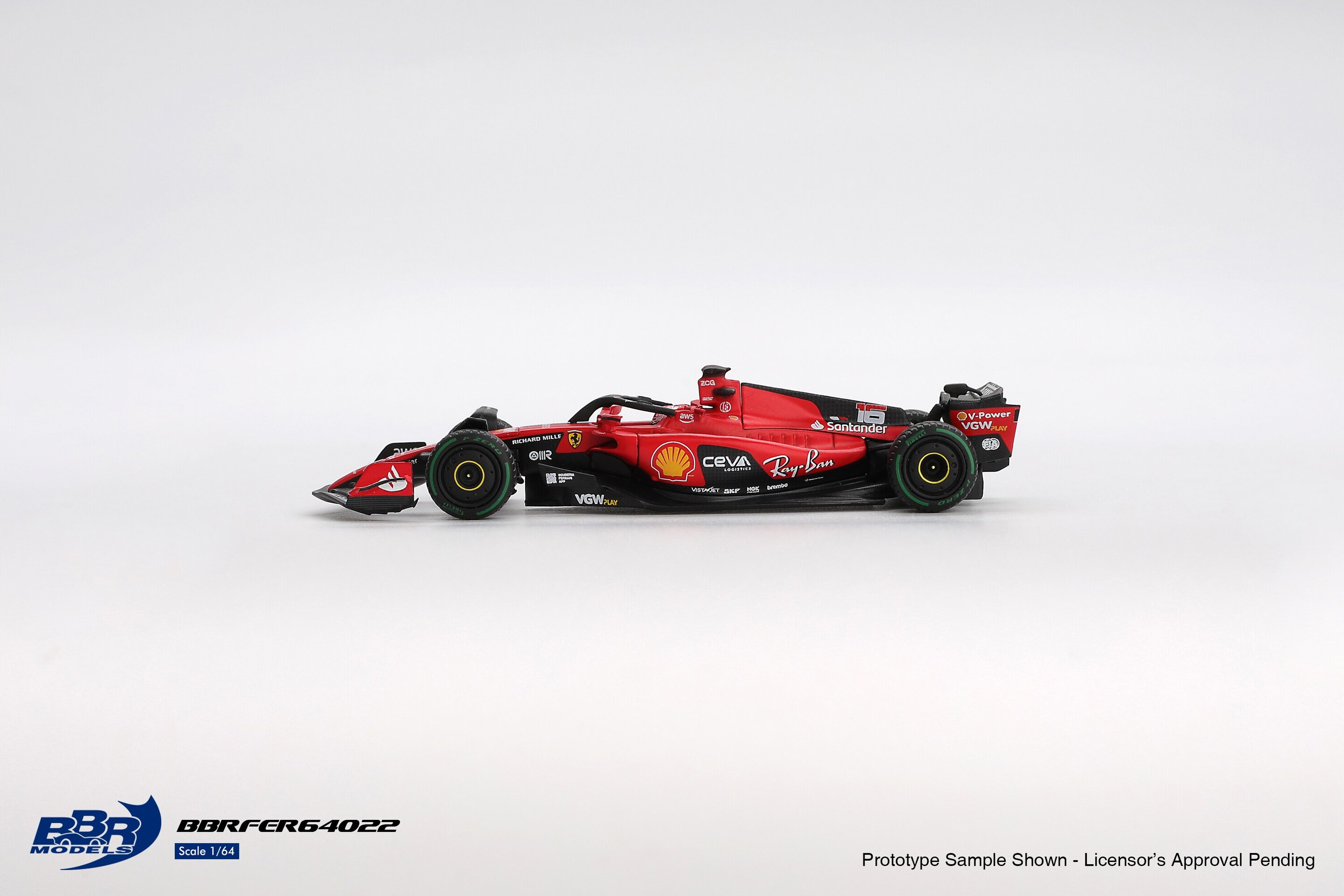 (PRE VENTA) Ferrari SF-23 #16 Leclerc Mónaco GP 2023 – BBR  1:64 - 4