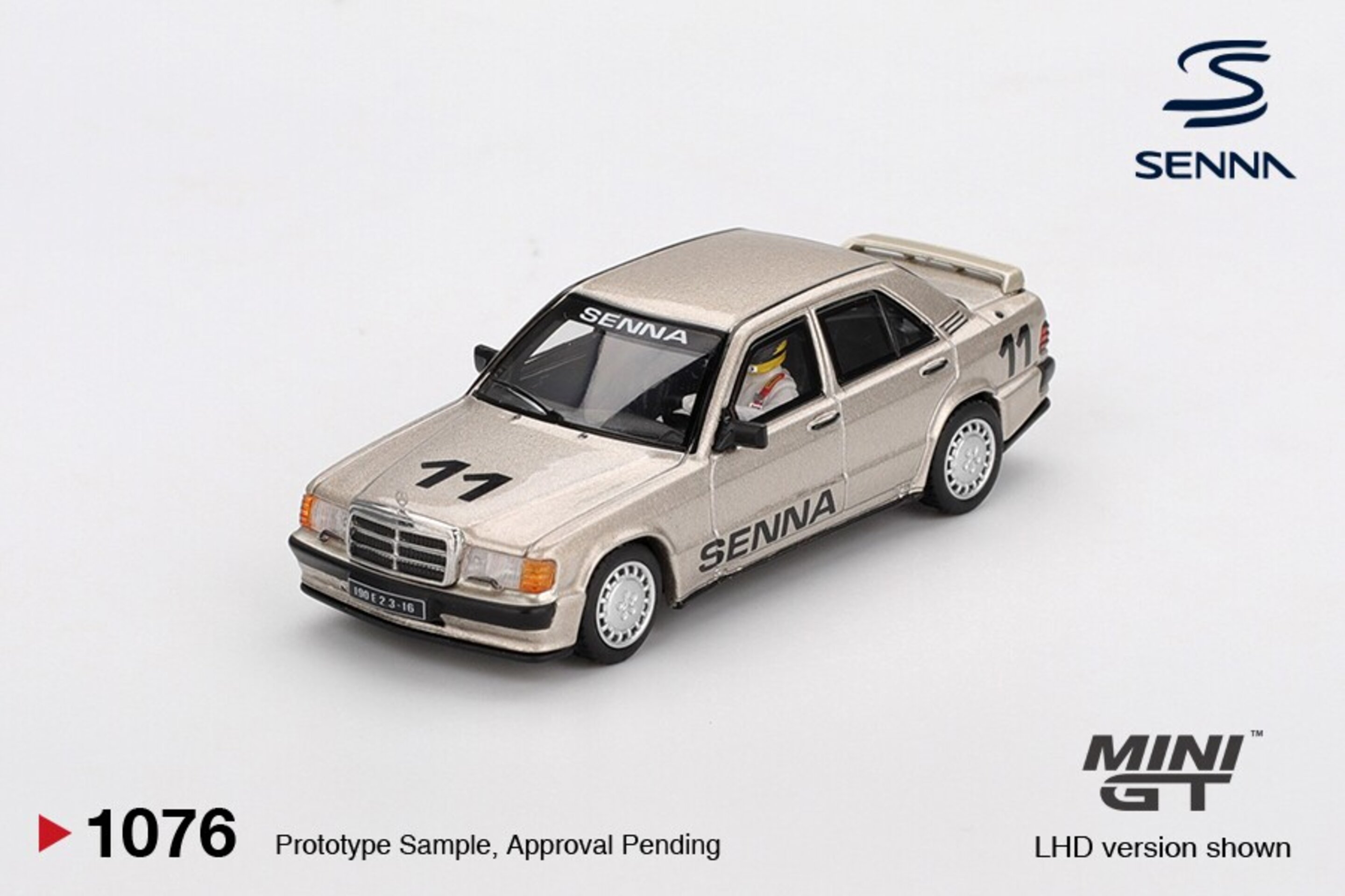(PRE VENTA) Mini GT 1:64 Mercedes-Benz 190E 2.3-16 Ayrton Senna – Race of Champi - 2