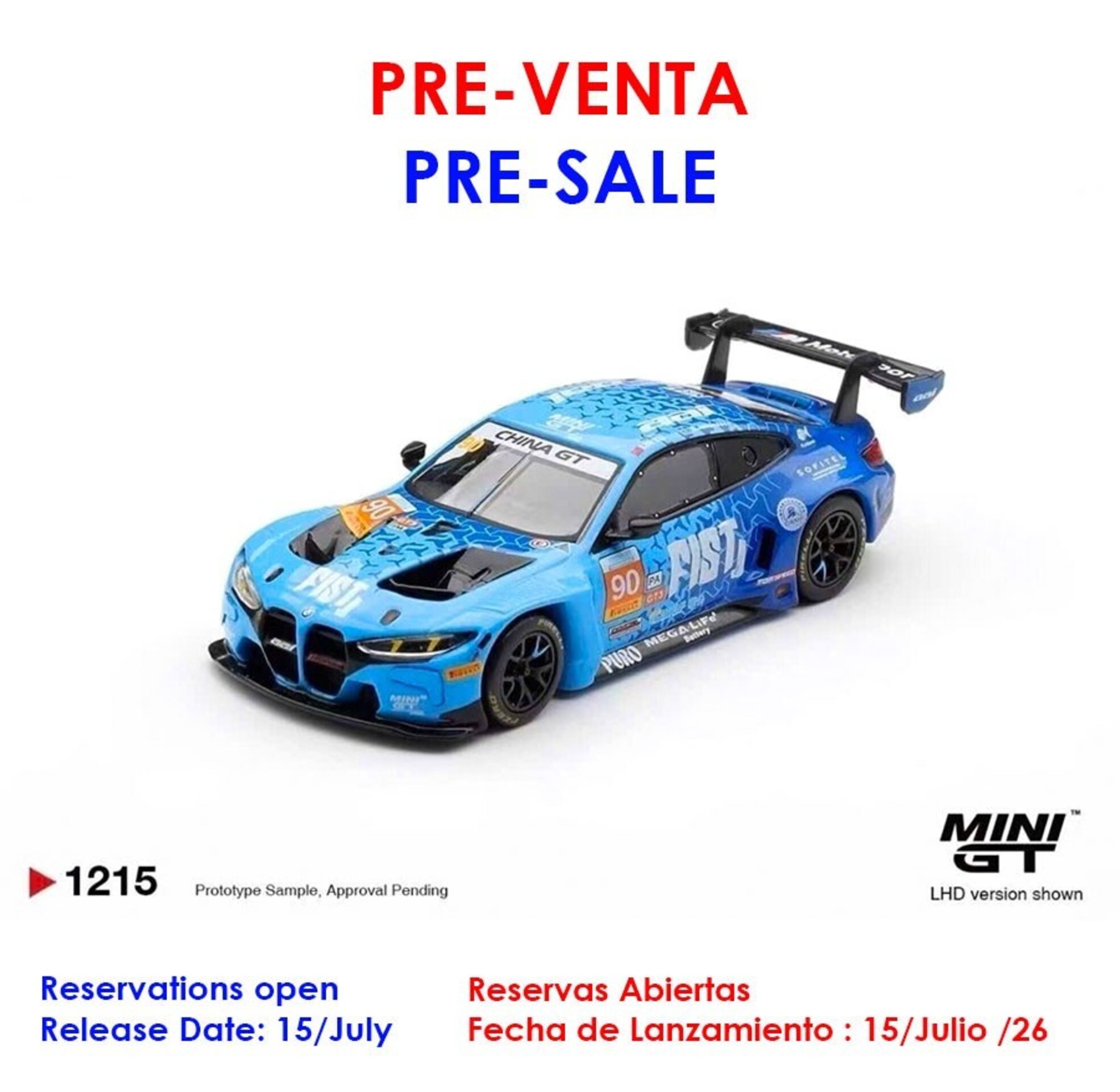 (PRE VENTA)BMW M4 GT3 EVO #90 FIST Team AAI 2025 China GT LHD Mini GT - 1