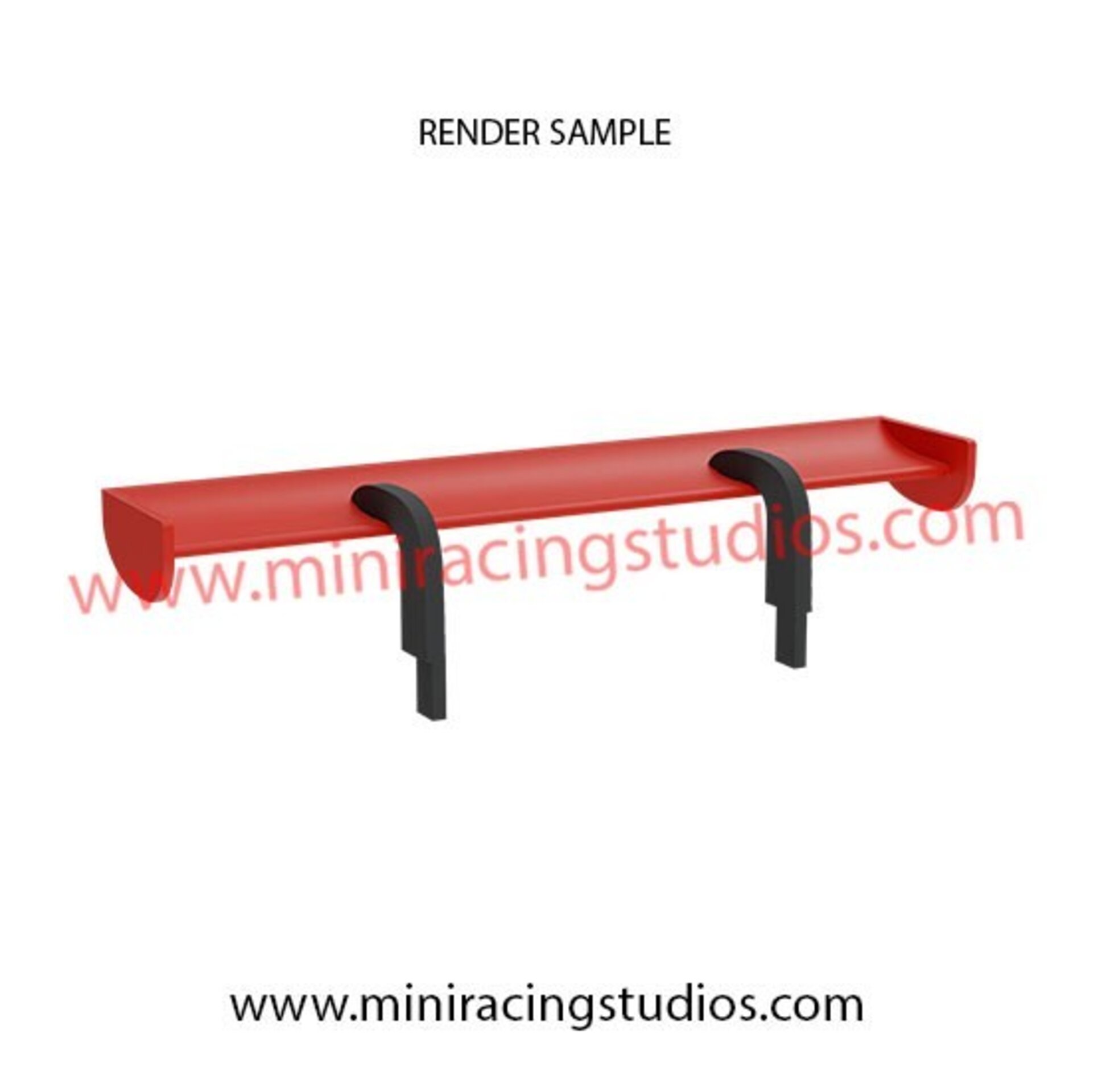 Alerón 3D para Ferrari 296 GT de Sideways – Flexible, Plástico o Bicomponente - 4