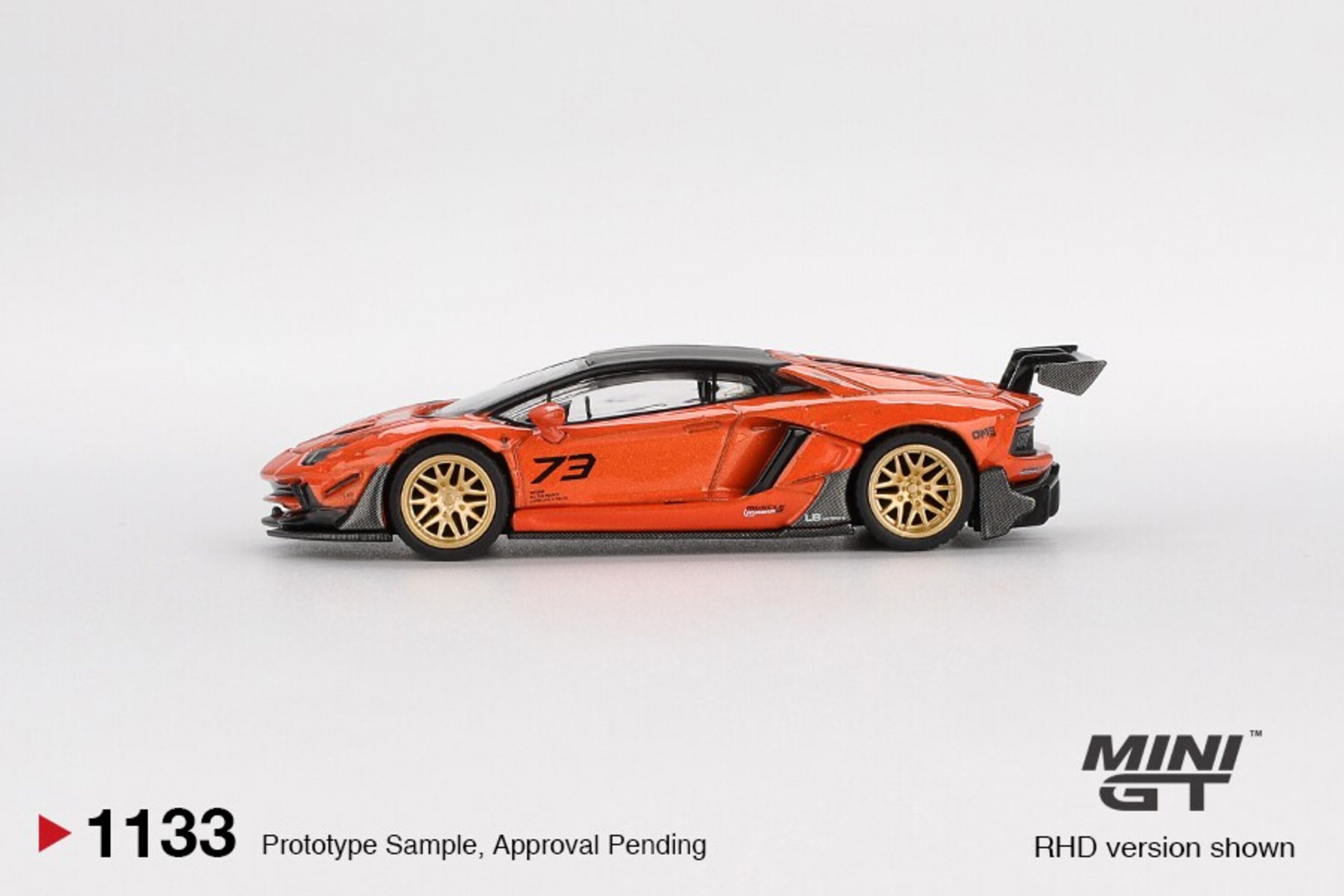 (PRE VENTA) Mini GT 1:64 Lamborghini Aventador LB-Works Limited Edition Orange - 3