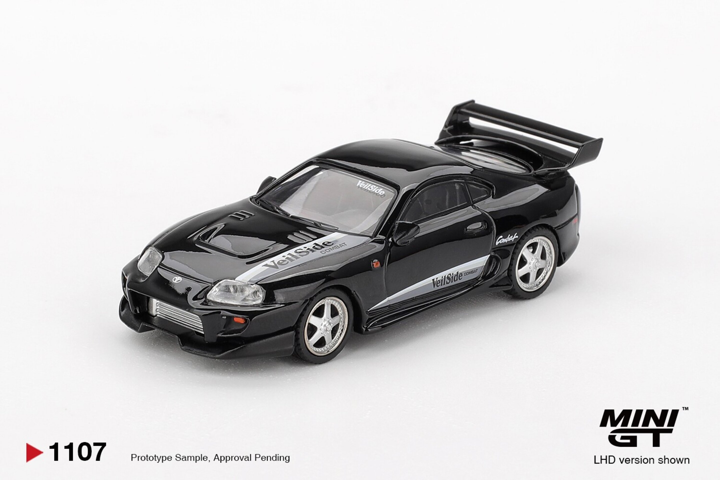 (PRE VENTA) MINI GT 1:64 TOYOTA SUPRA MK4 (A80) VEILSIDE COMBAT V-II BLACK 2011 - 2