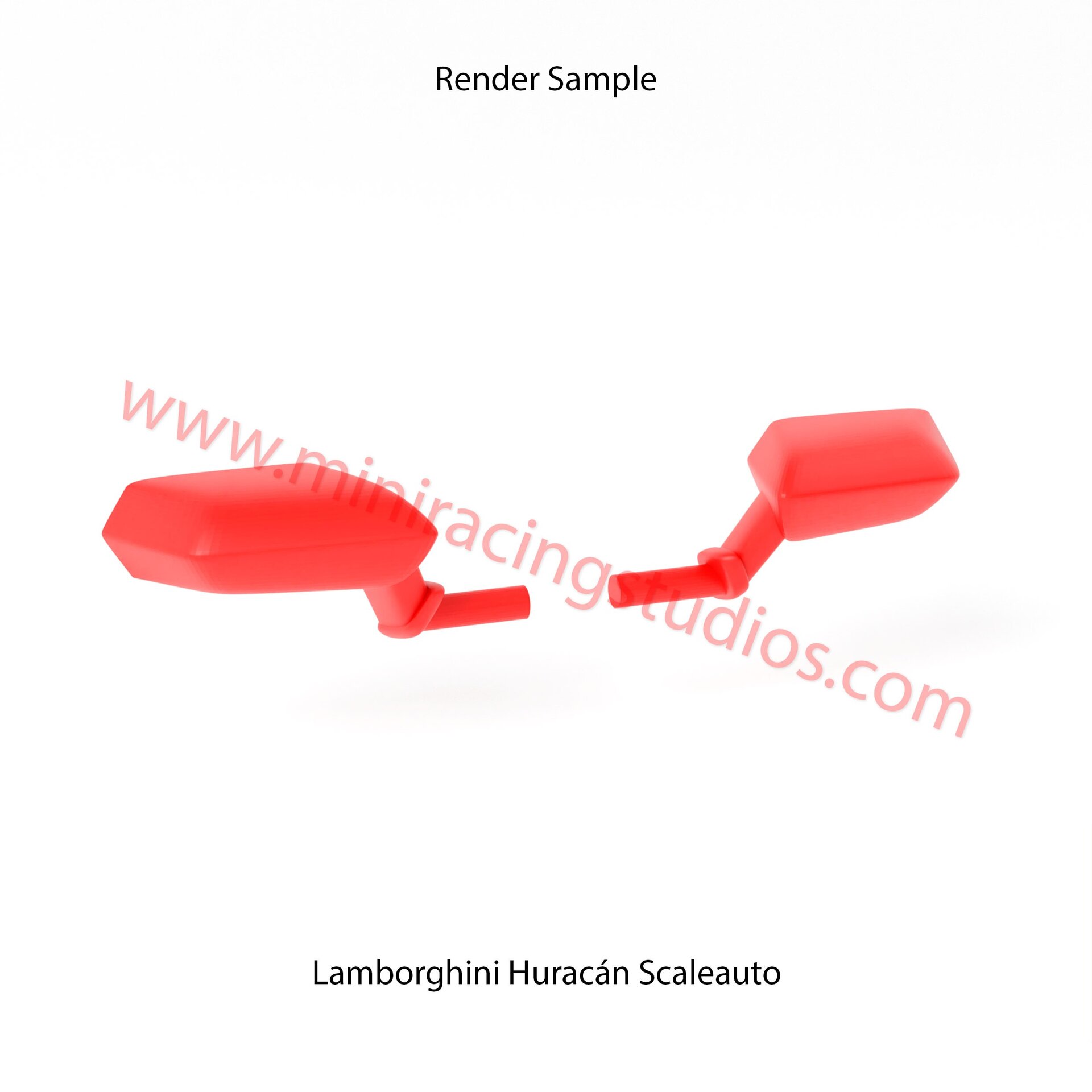 Retrovisores 3D para el Lamborghini Huracán de Scaleauto – MiniRacingStudios - 5