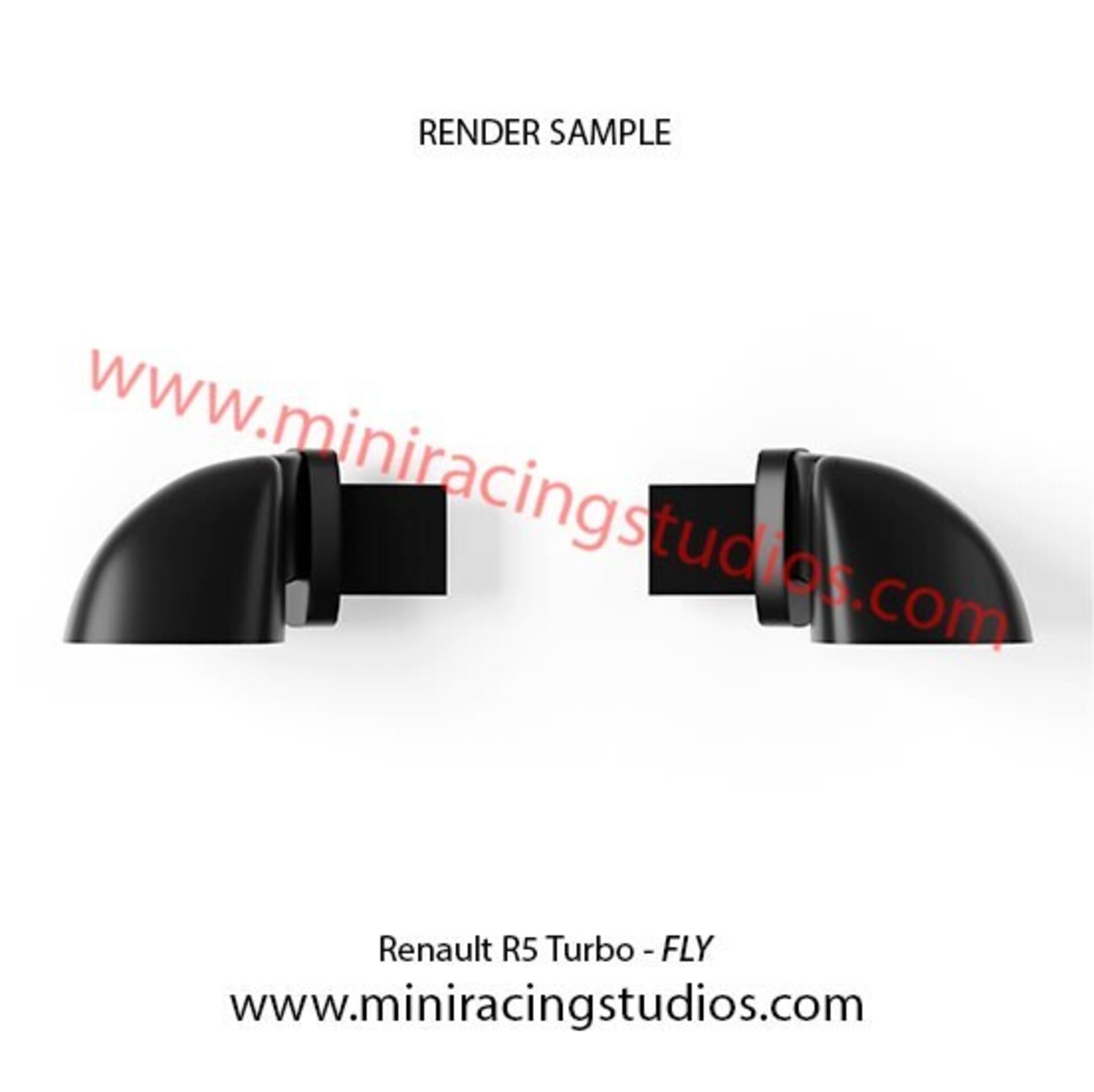 Retrovisores 3D para Renault 5 TURBO de FLY Flex o plástico – MiniRacingStudios - 3