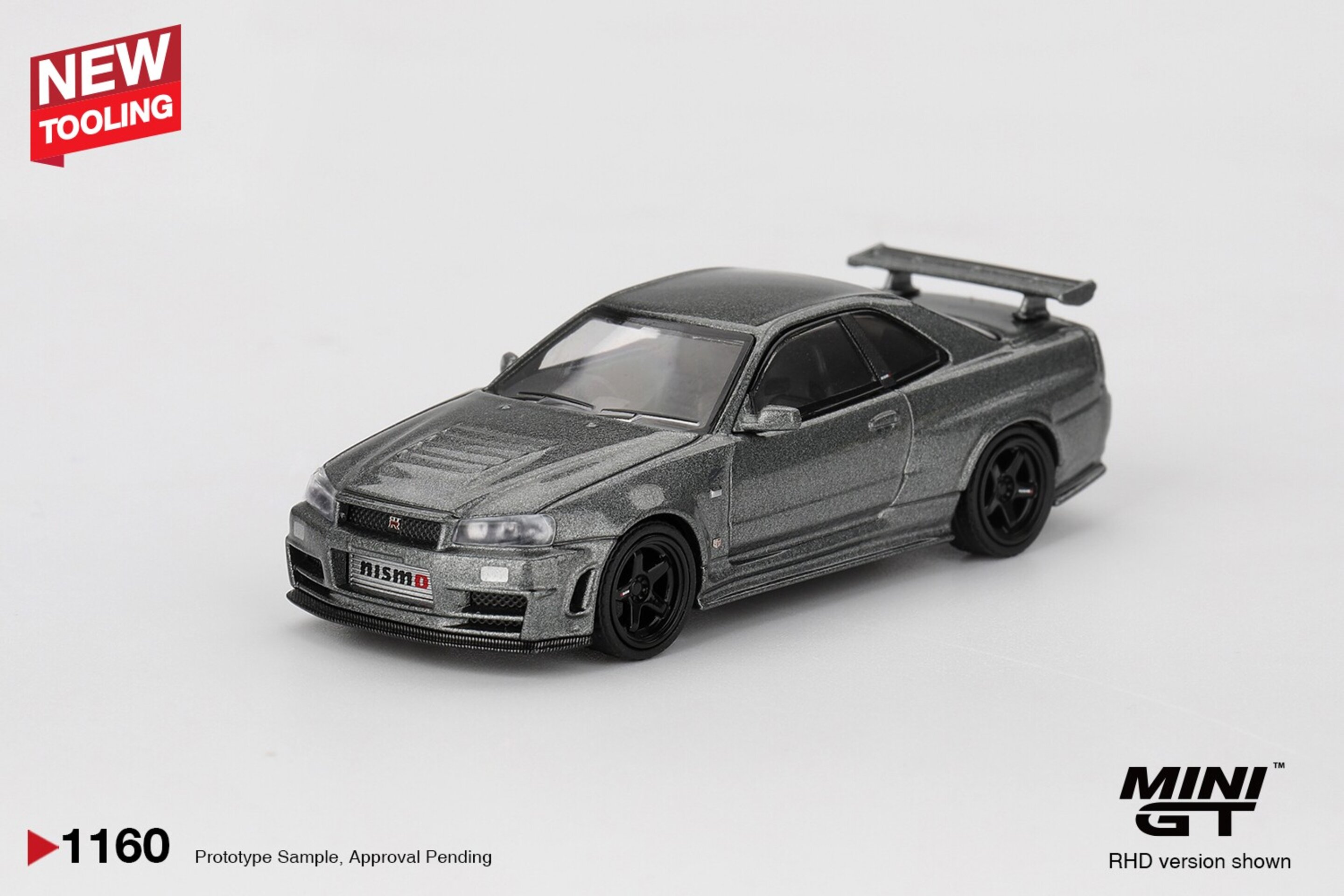 (PRE VENTA) MINI GT 1:64 NISSAN SKYLINE GTR (R34) DARK METAL GRAY NISMO CRS 1999 - 2