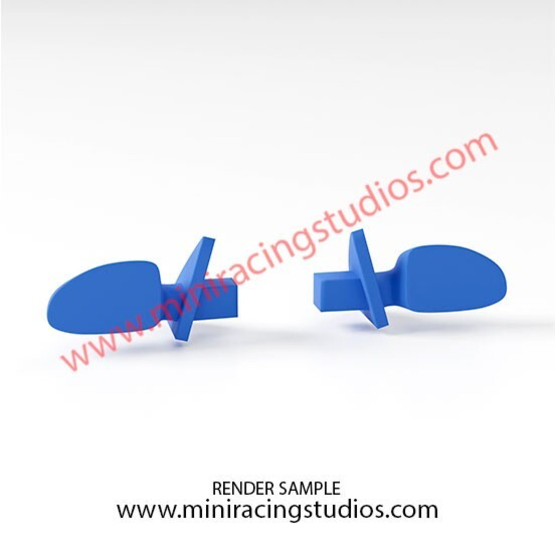 Retrovisores 3D para Ford Focus WRC 2002 Scalextric/SCX – MiniRacingStudios - 3