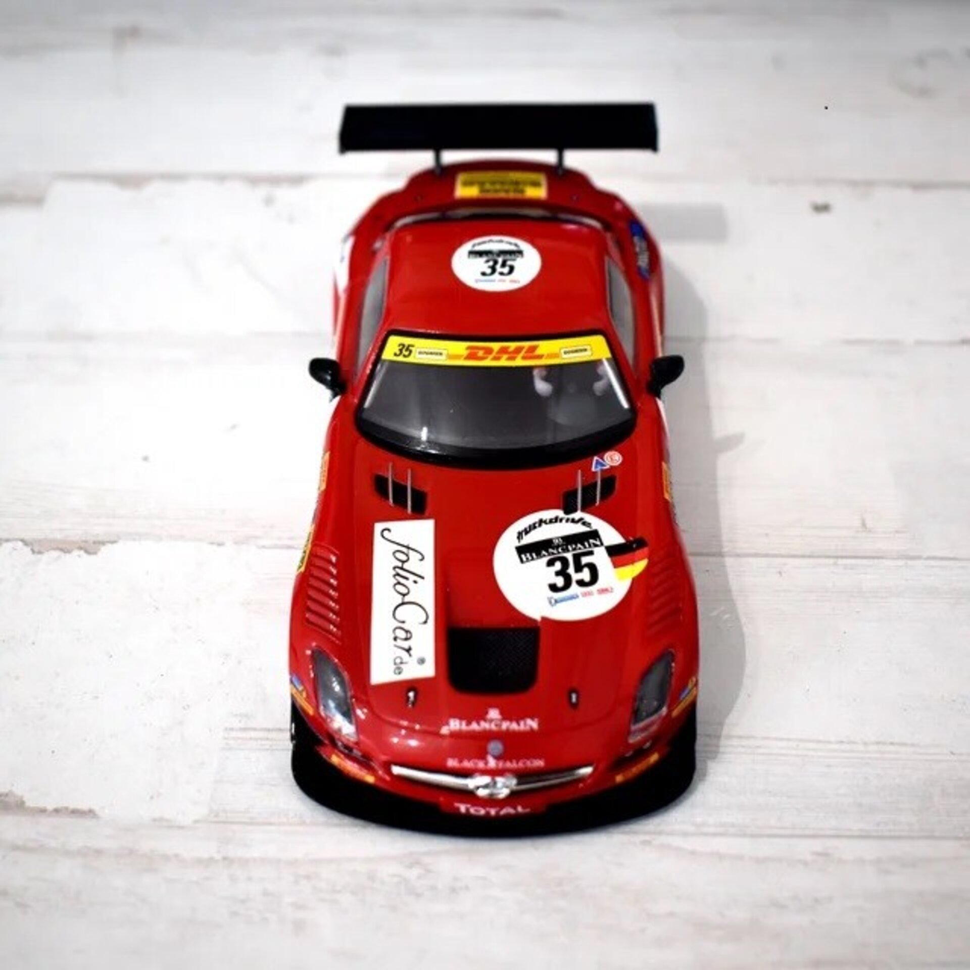 Alerón 3D Mercedes SLS SCALEXTRIC / SCX en Flexible , Plástico o bicomponente - 3