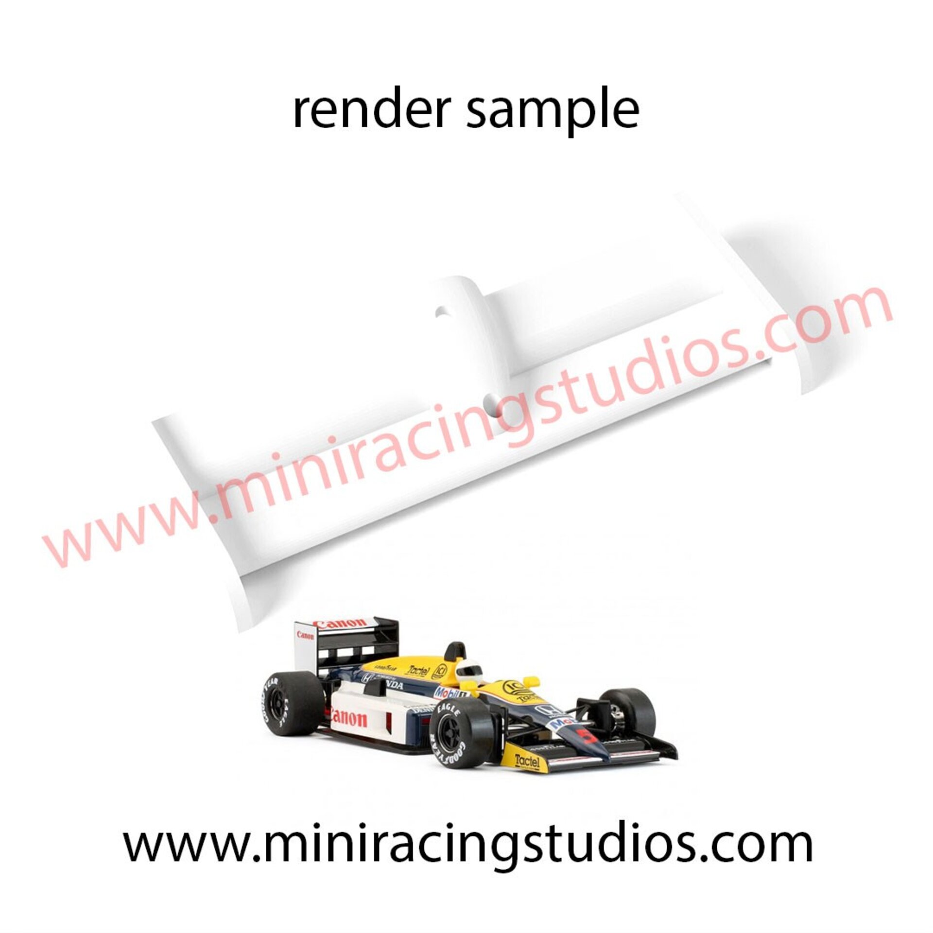 Alerón delantero 3D para Formula 1 NSR 86/89 - Flexible o Plástico - 4