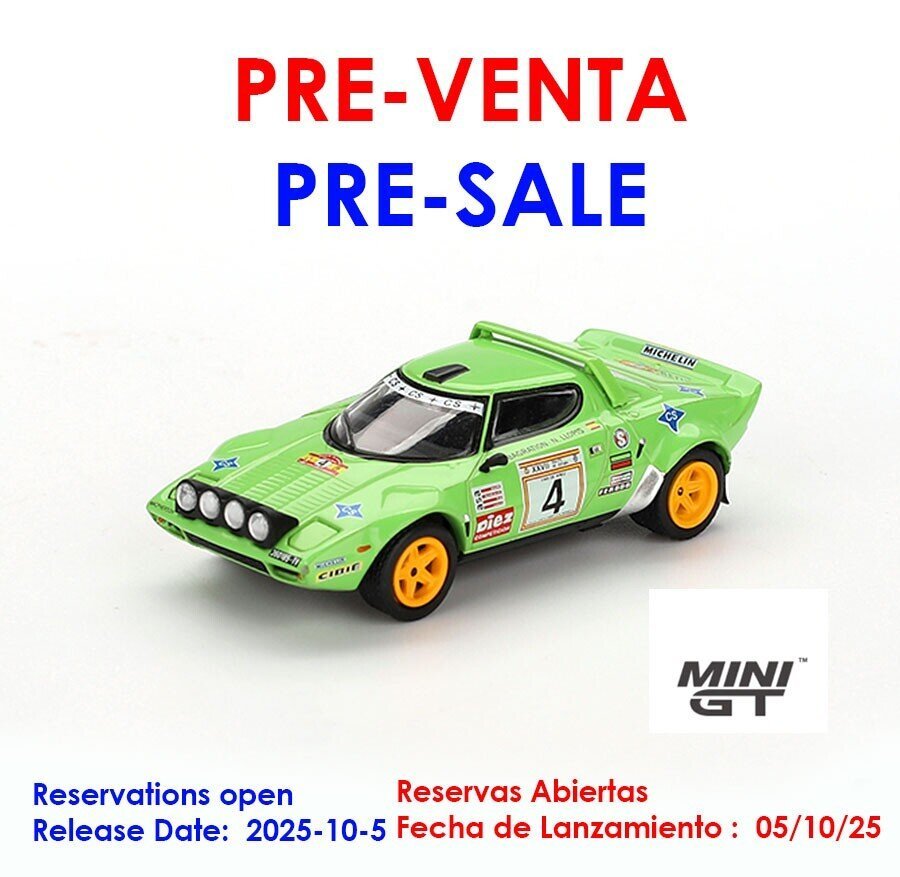 ミニカー MINI GT Lancia Stratos HF #4 1979 Rally MINI GT #504 - LANCIA STRATOS HF #4 1979 RALLY MONTE CARLO