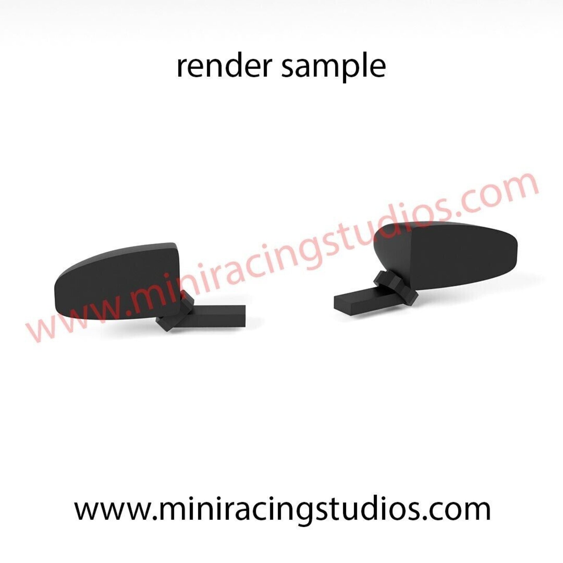 Set Alerón + Retrovisores para el Audi R8 GT2 de Scaleauto (Flex o Bicomponente) - 4