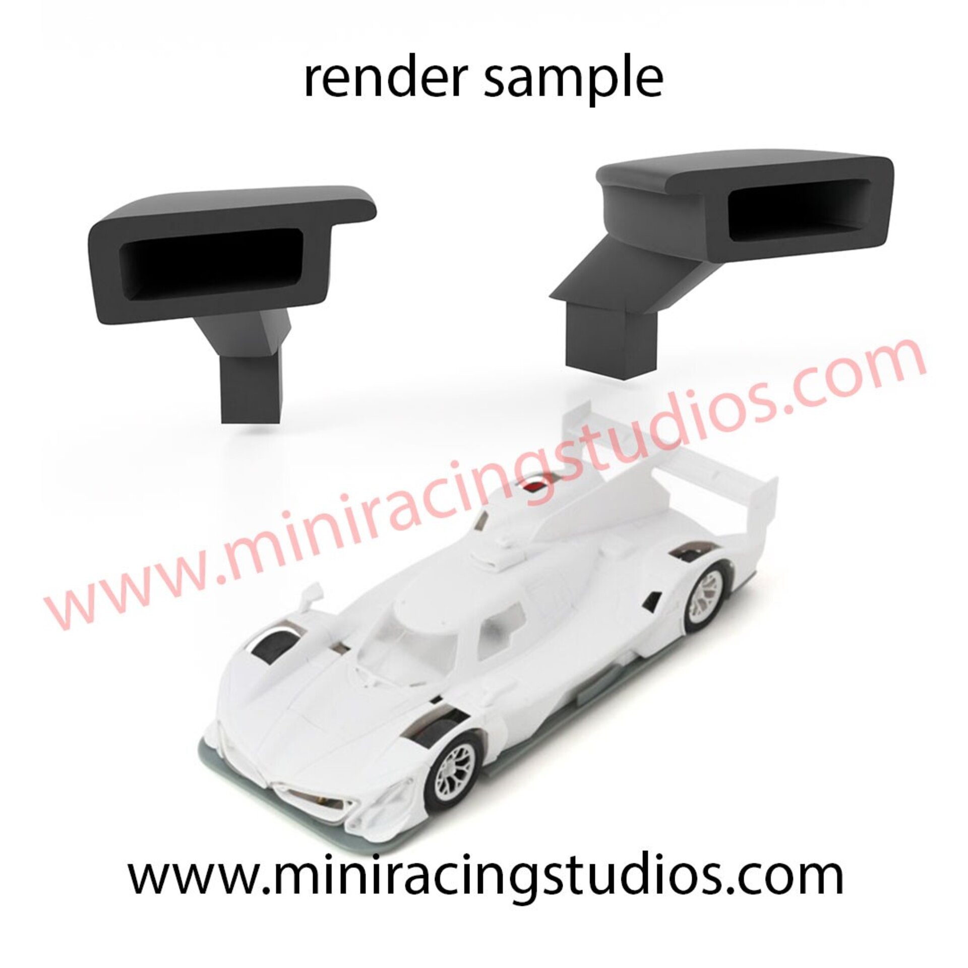 Retrovisores 3D para BMW M Hybrid V8 Scaleauto – MiniRacingStudios Flex/Rígido - 1