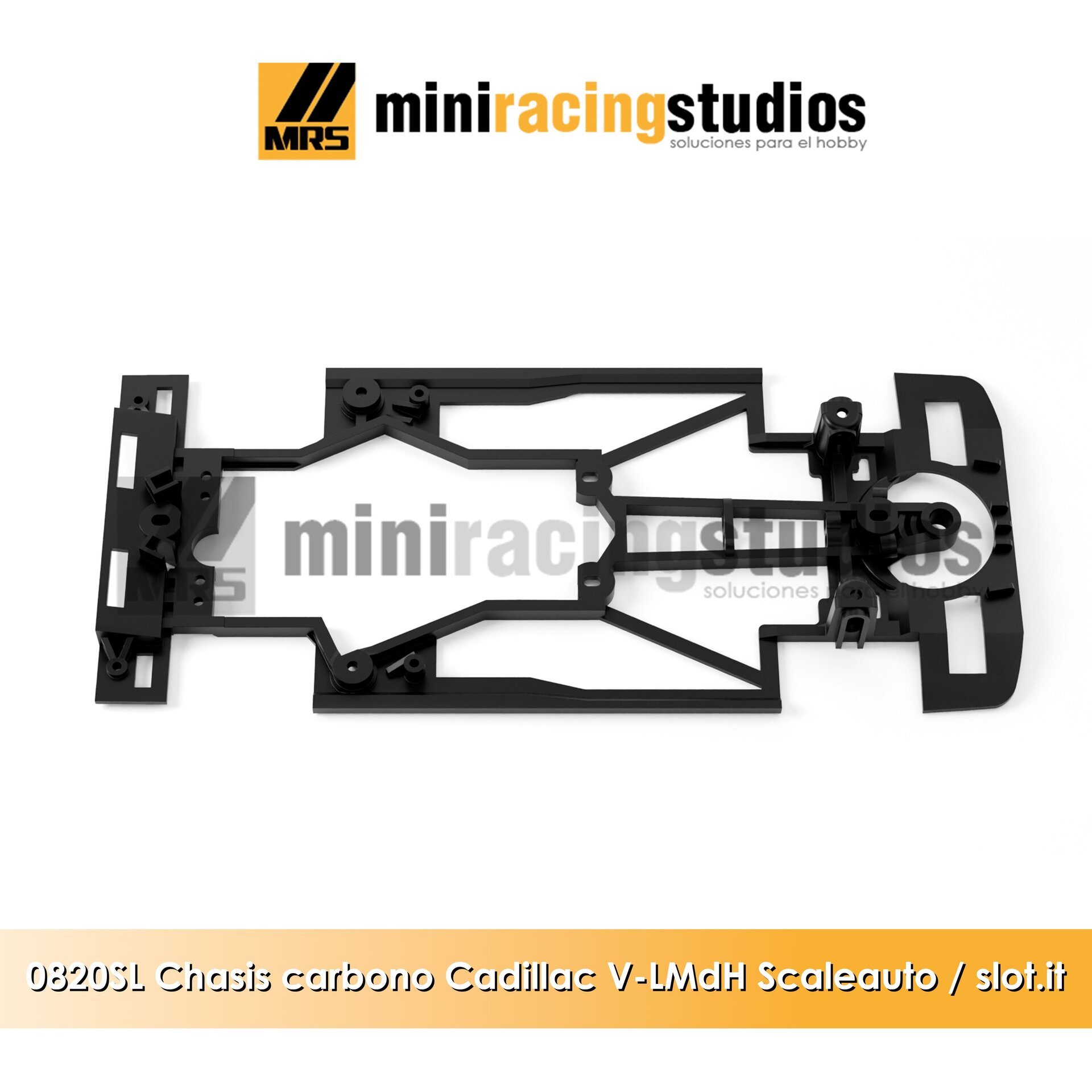 Chasis 3D  EVO2 Cadillac V - LMdH SCALEAUTO  Carbono compatible con Slot.it - 2
