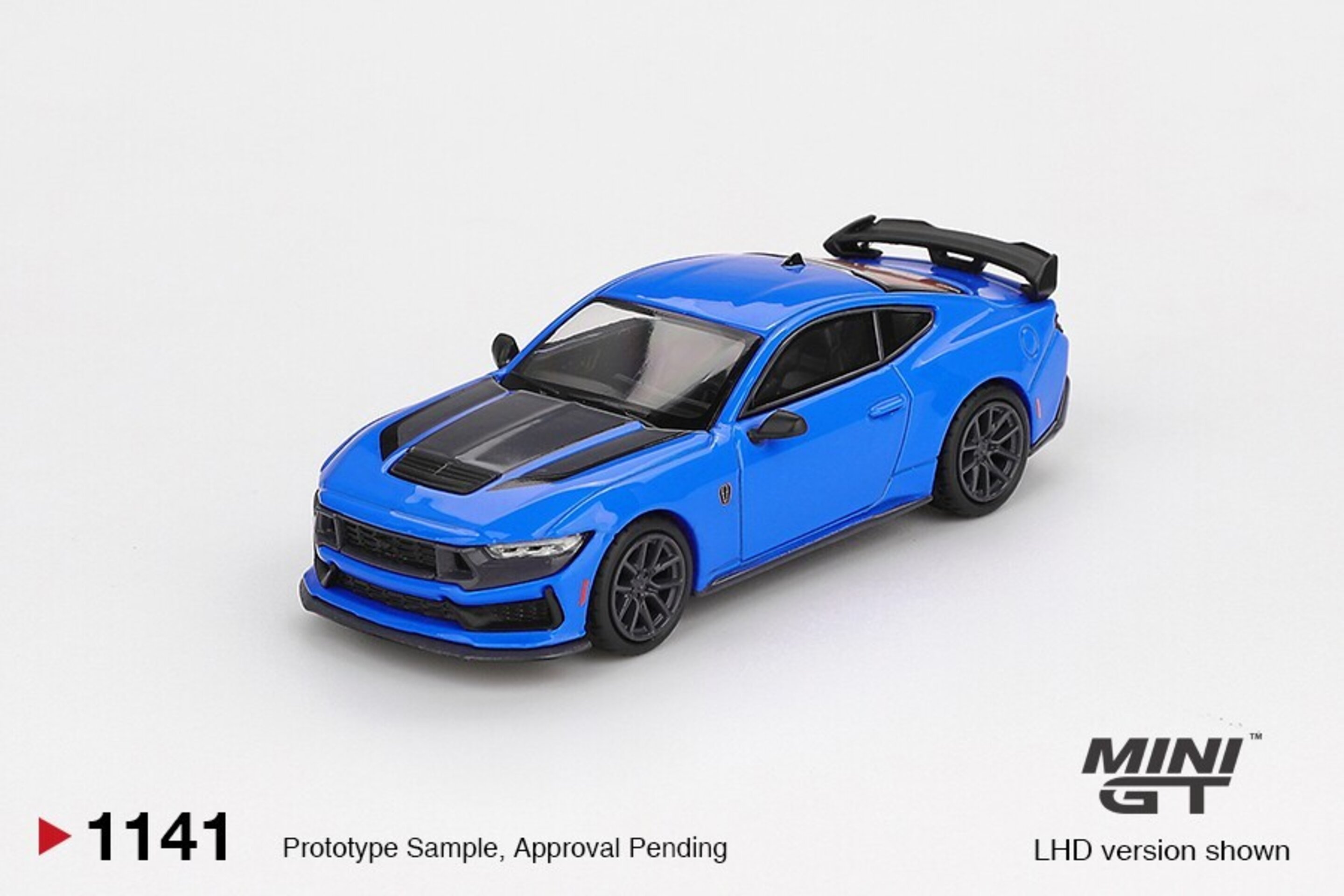 (PRE VENTA) 1:64 FORD MUSTANG DARK HORSE GRABBER BLUE 2024 Mini GT - 2