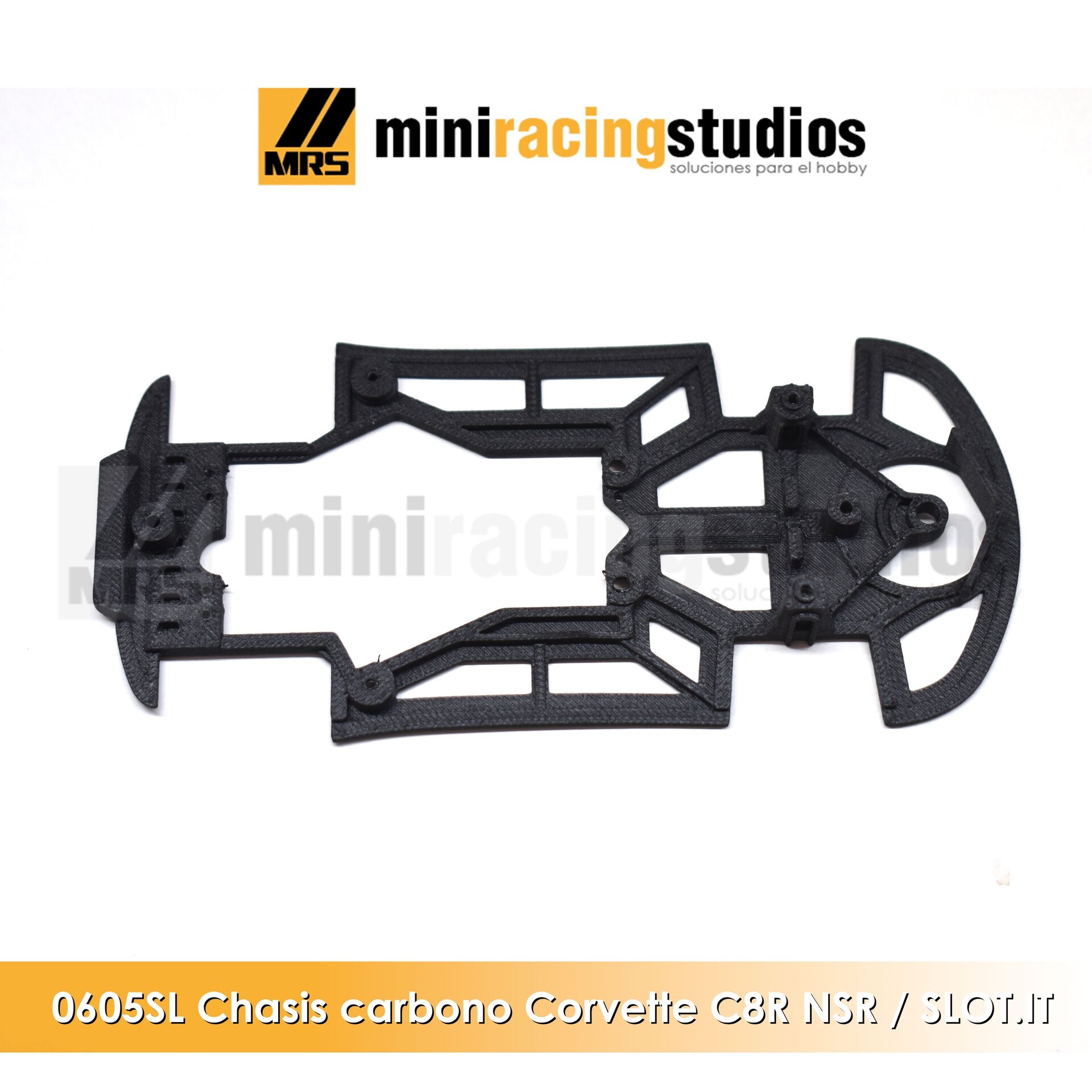 Chasis 3D para el Chevrolet Corvette C8R de NSR para soporte Slot.it - 2