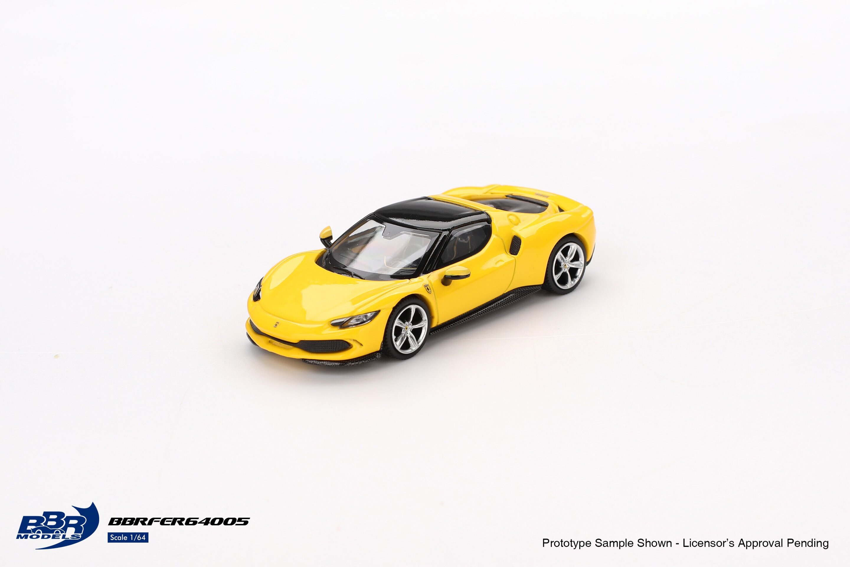 (PRE VENTA) 1:64 Ferrari 296 GTB Giallo Modena 2024 BBR Models - 2
