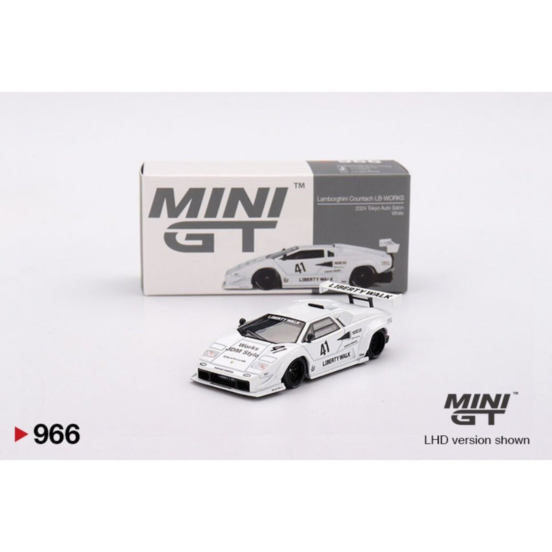 MGT00966-L  1:64 LAMBORGHINI COUNTACH LB-WORKS WHITE TOKYO AUTO SALON 2024 - 2